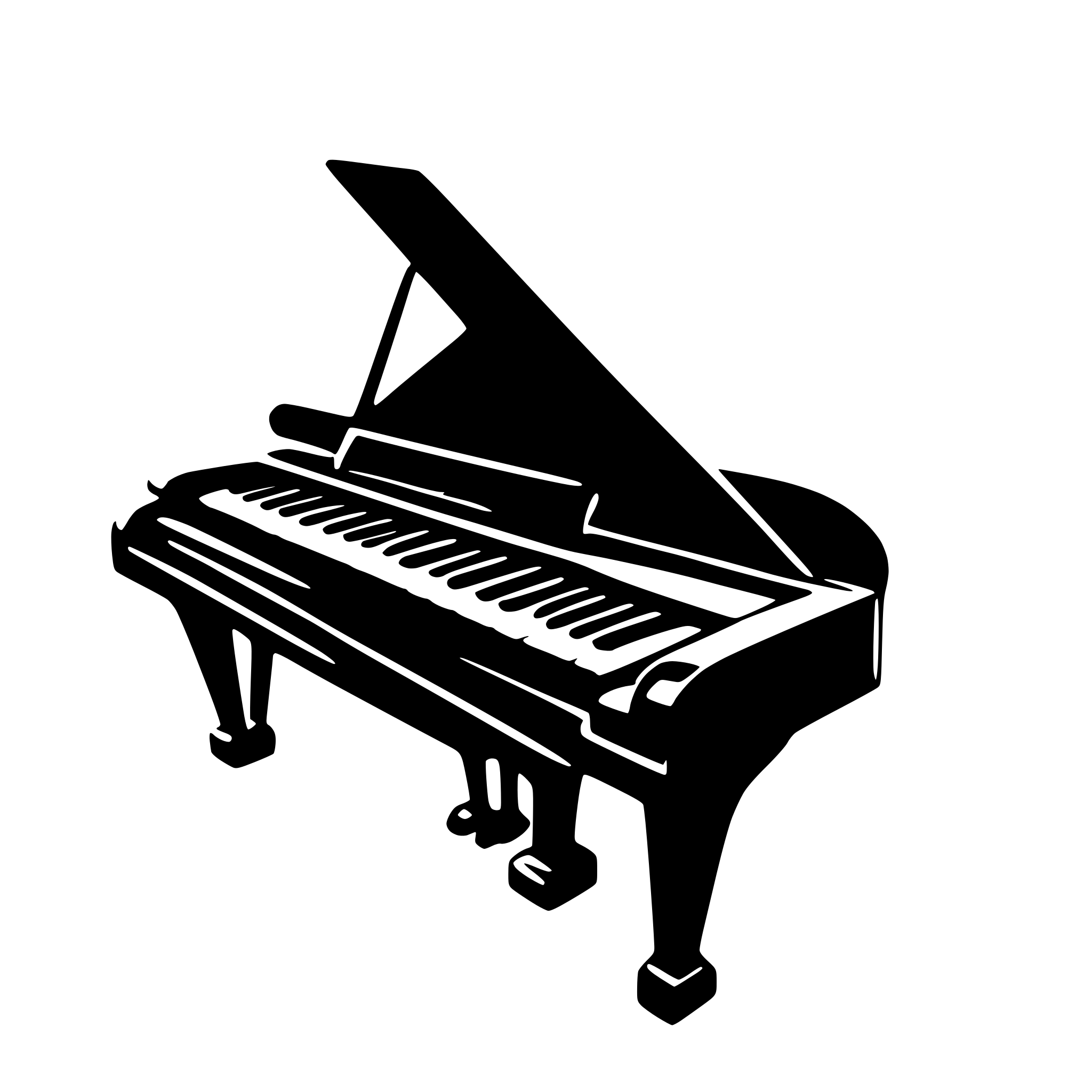AI-generated SVG of a piano keyboard mit 88 Tasten