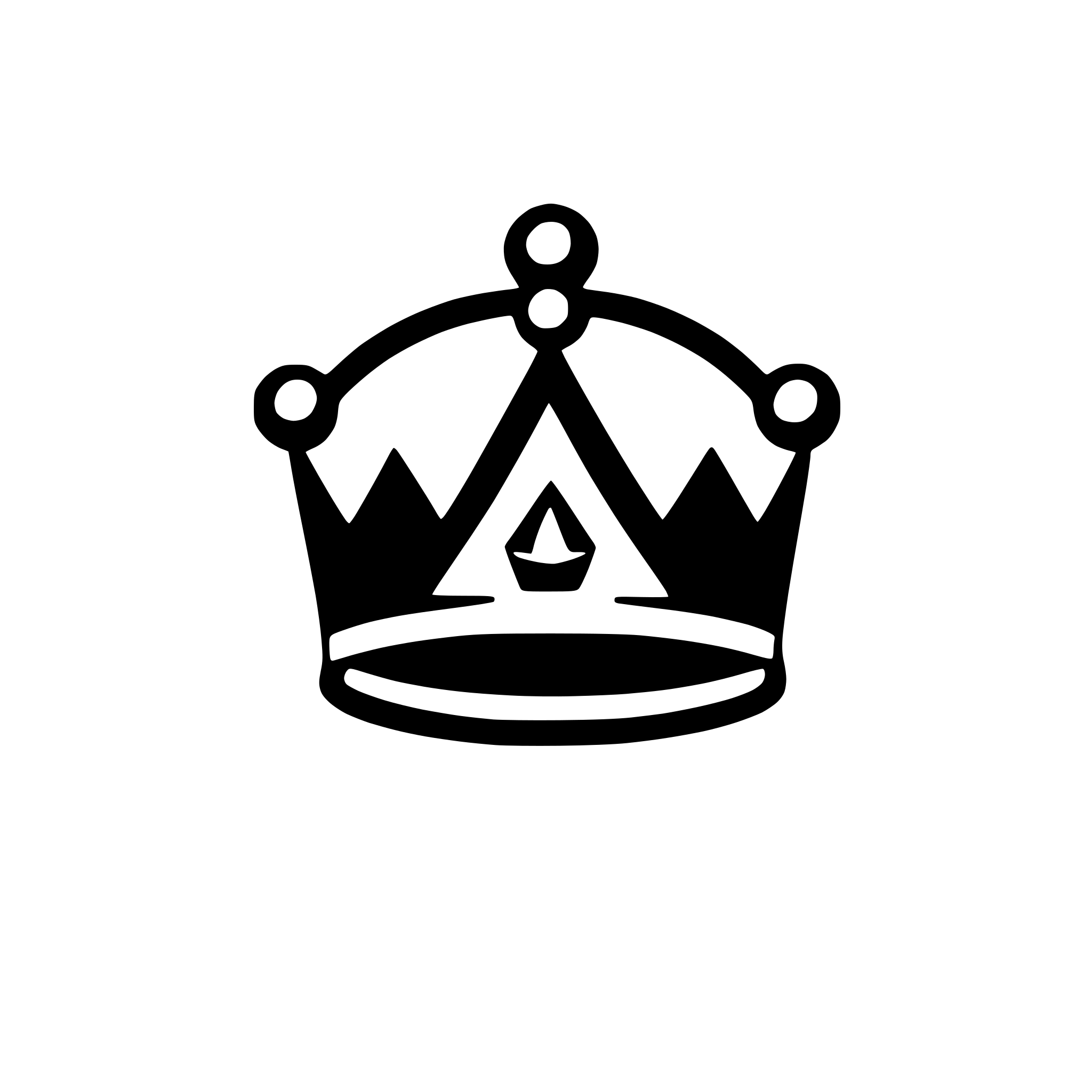 AI-generated SVG of a crown with jewels