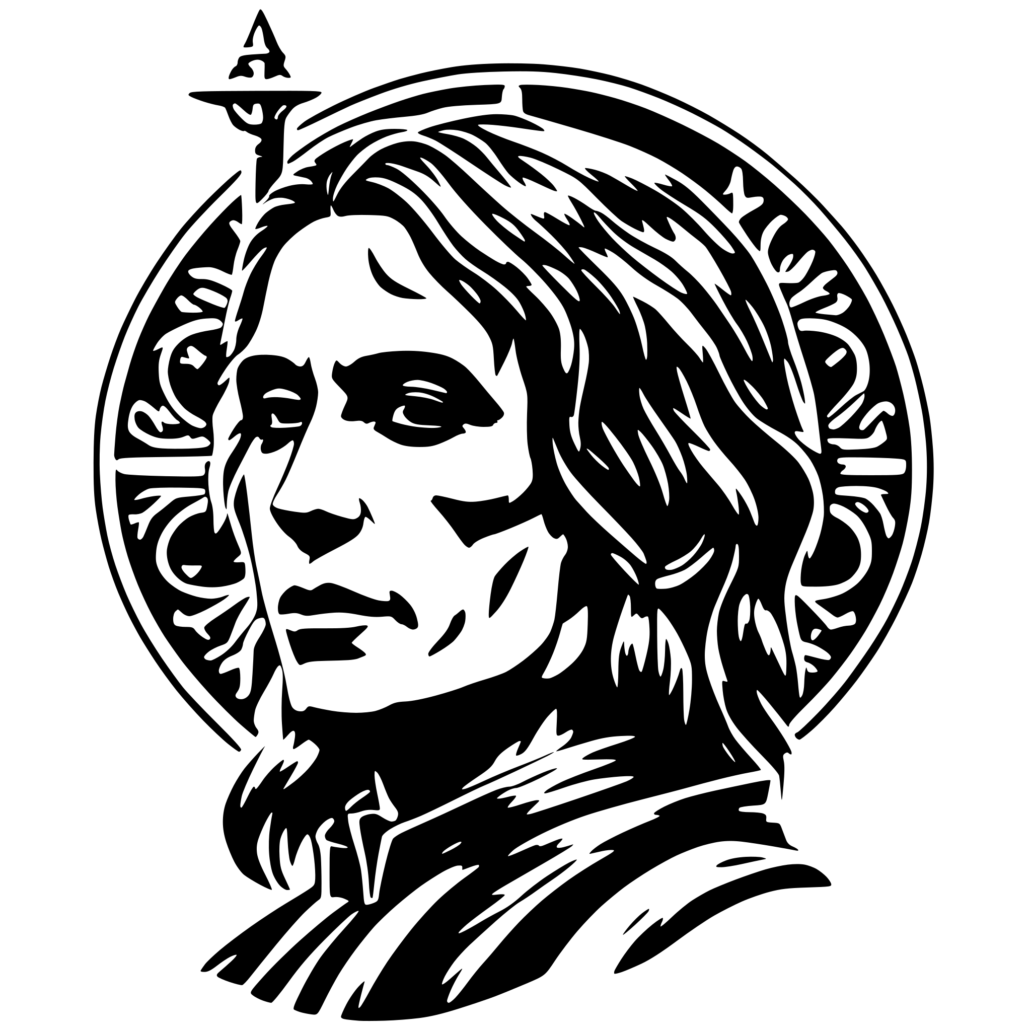 AI-generated SVG of 'Antichrist'