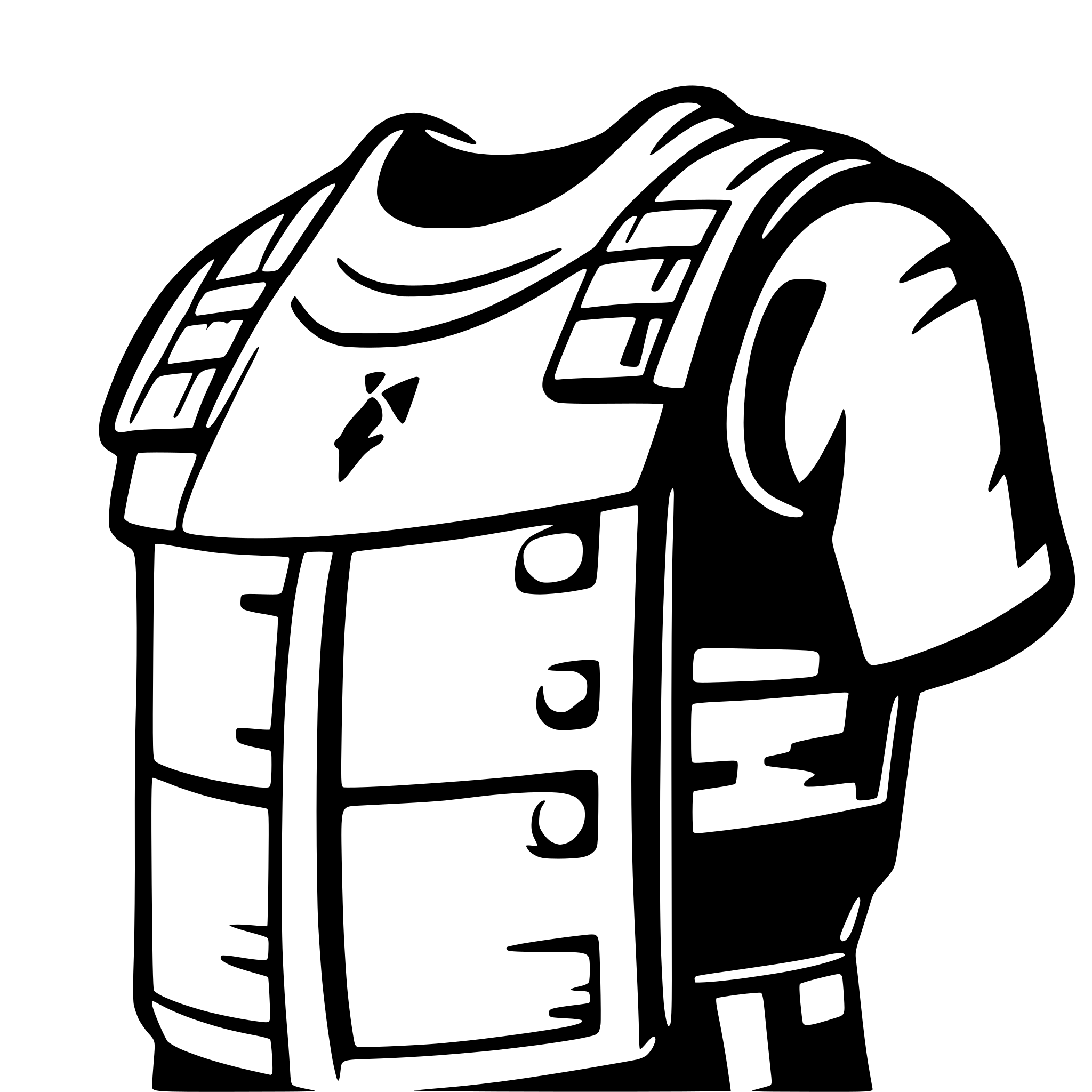 AI-generated SVG of a perspective view of samurai chest armor