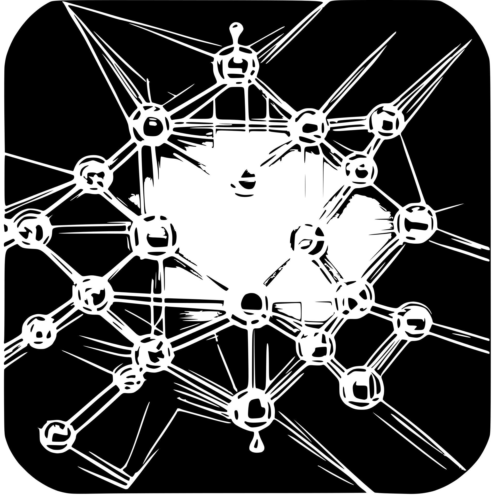AI-generated SVG of a deep neural network graph