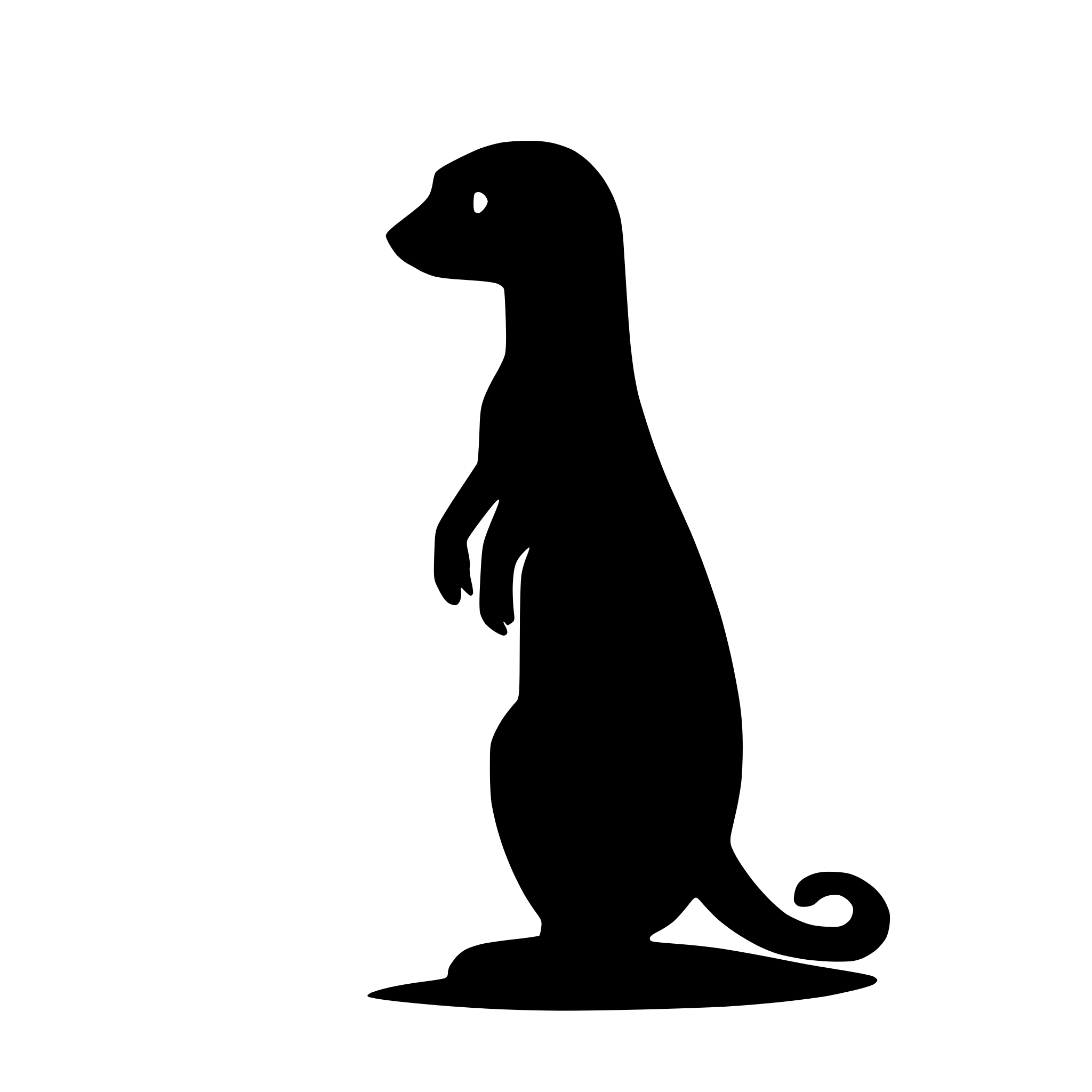 AI-generated SVG of a meerkat
