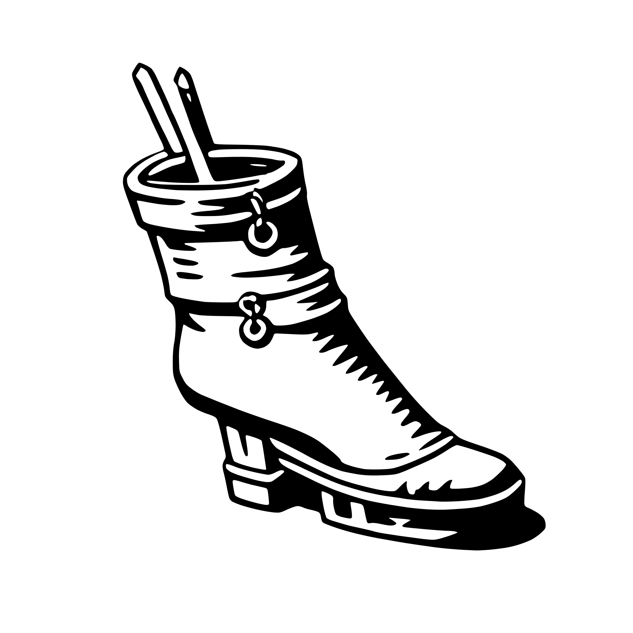 AI-generated SVG of a anklet