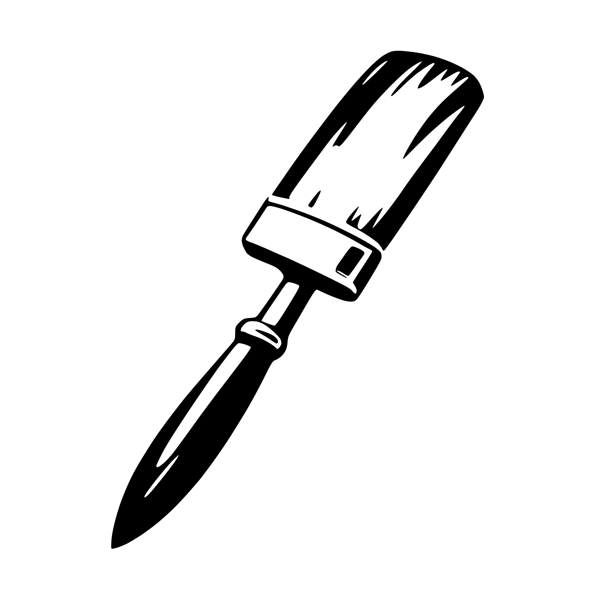 AI-generated SVG of 'paint brush'