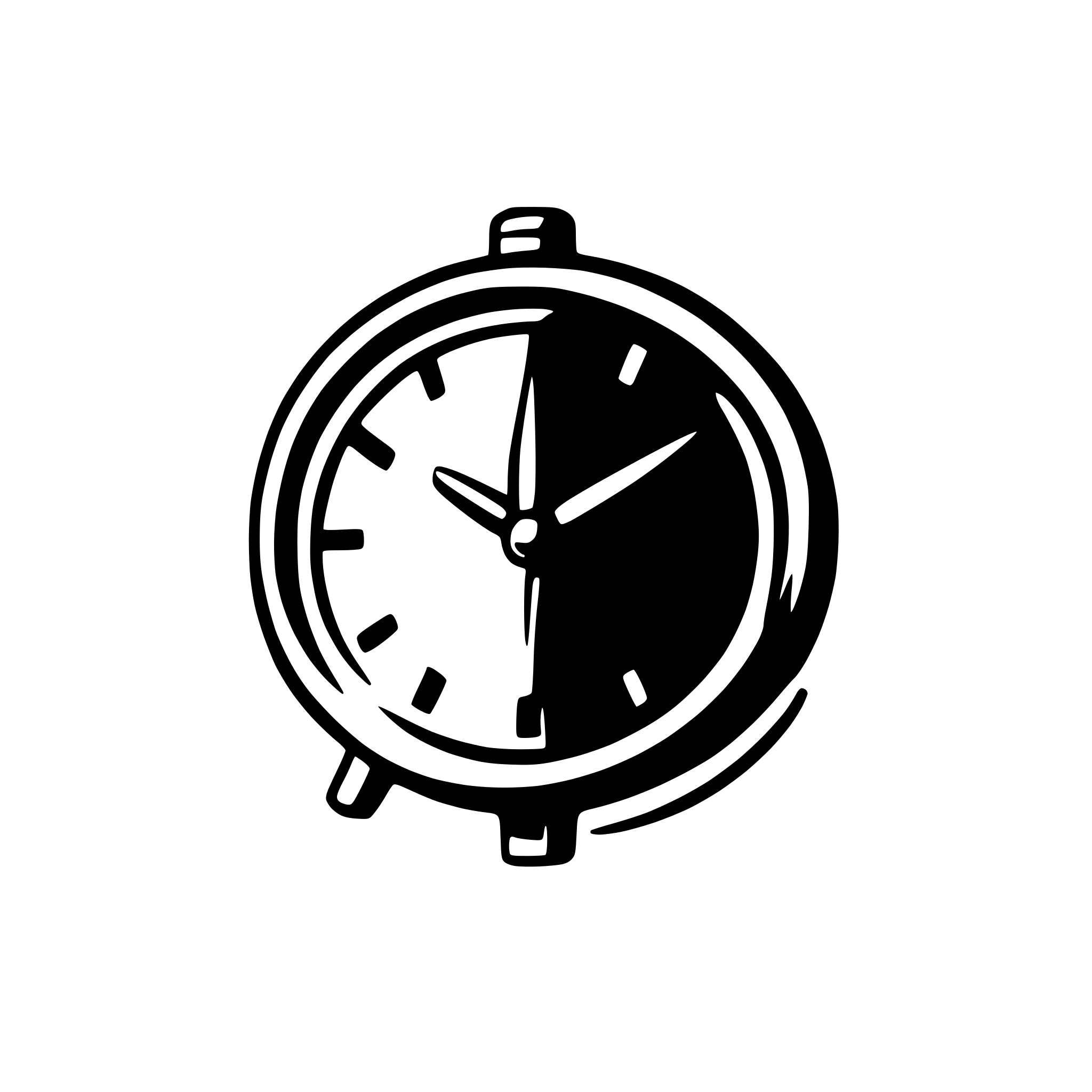 AI-generated SVG of 'a clock'