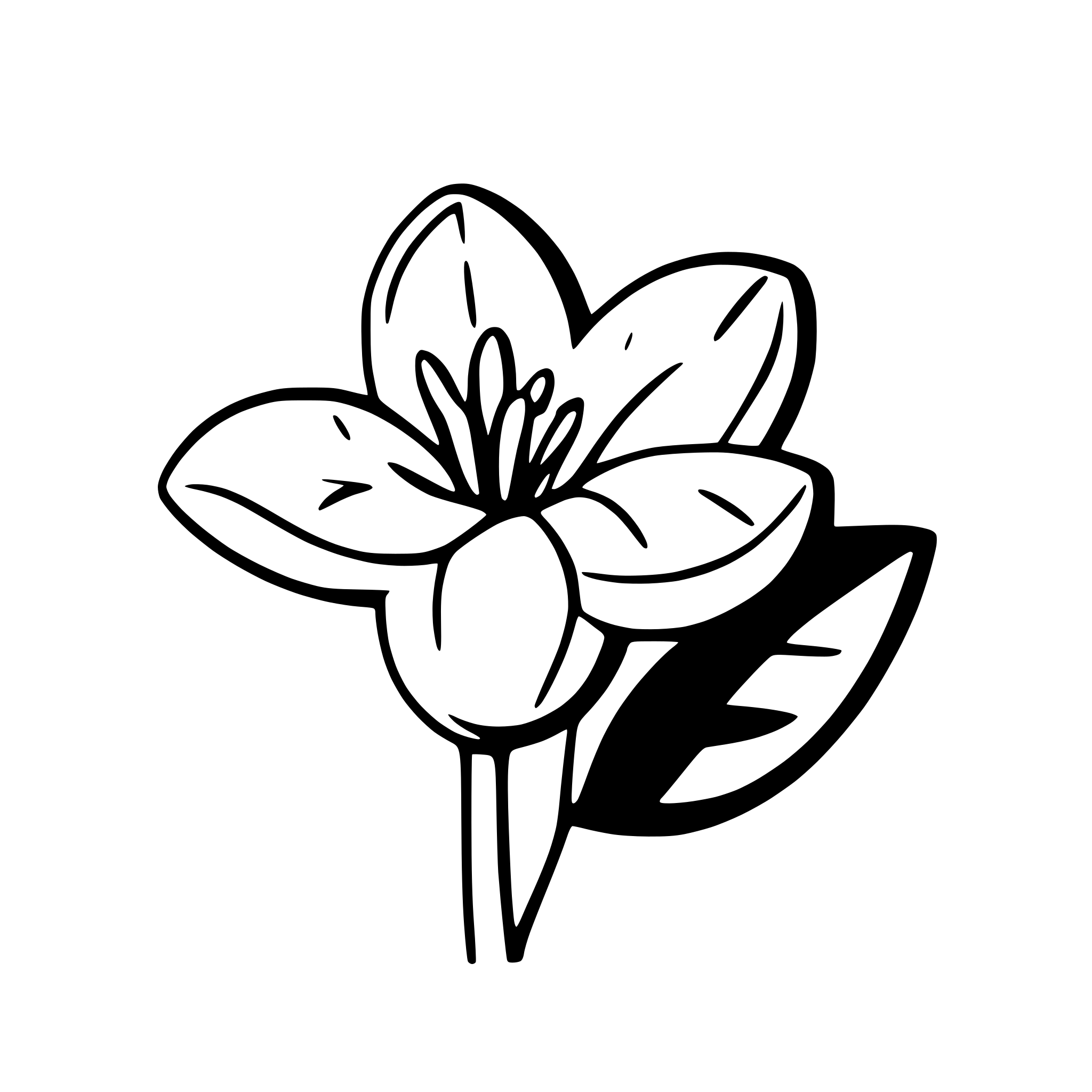 AI-generated SVG of 'lilly flower without a stem'
