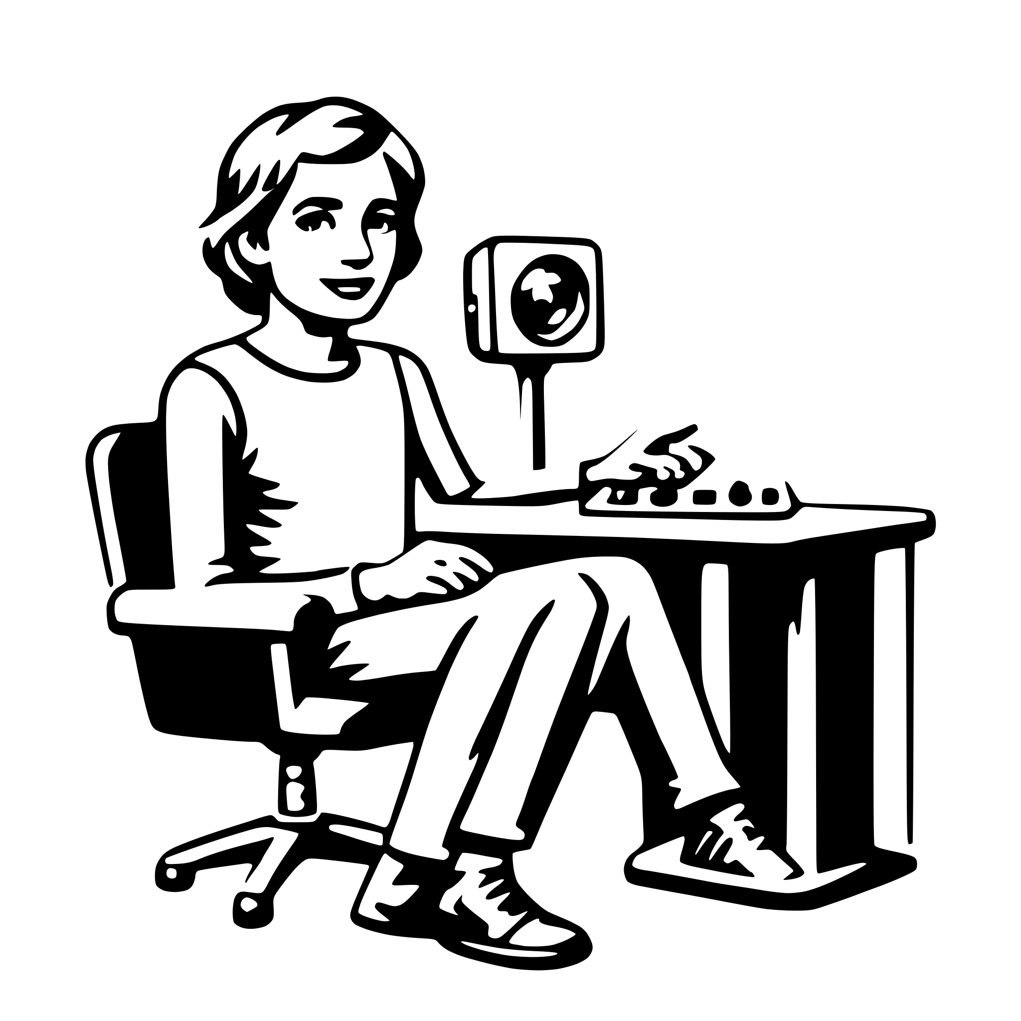 AI-generated SVG of a video editor