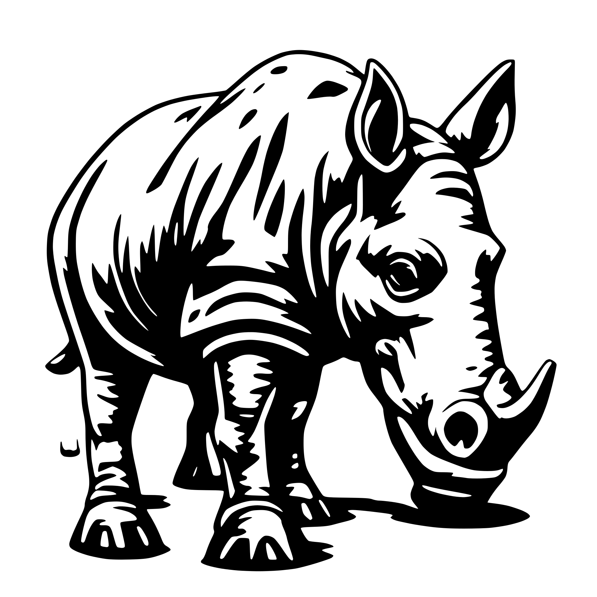AI-generated SVG of 'rhinobytes'