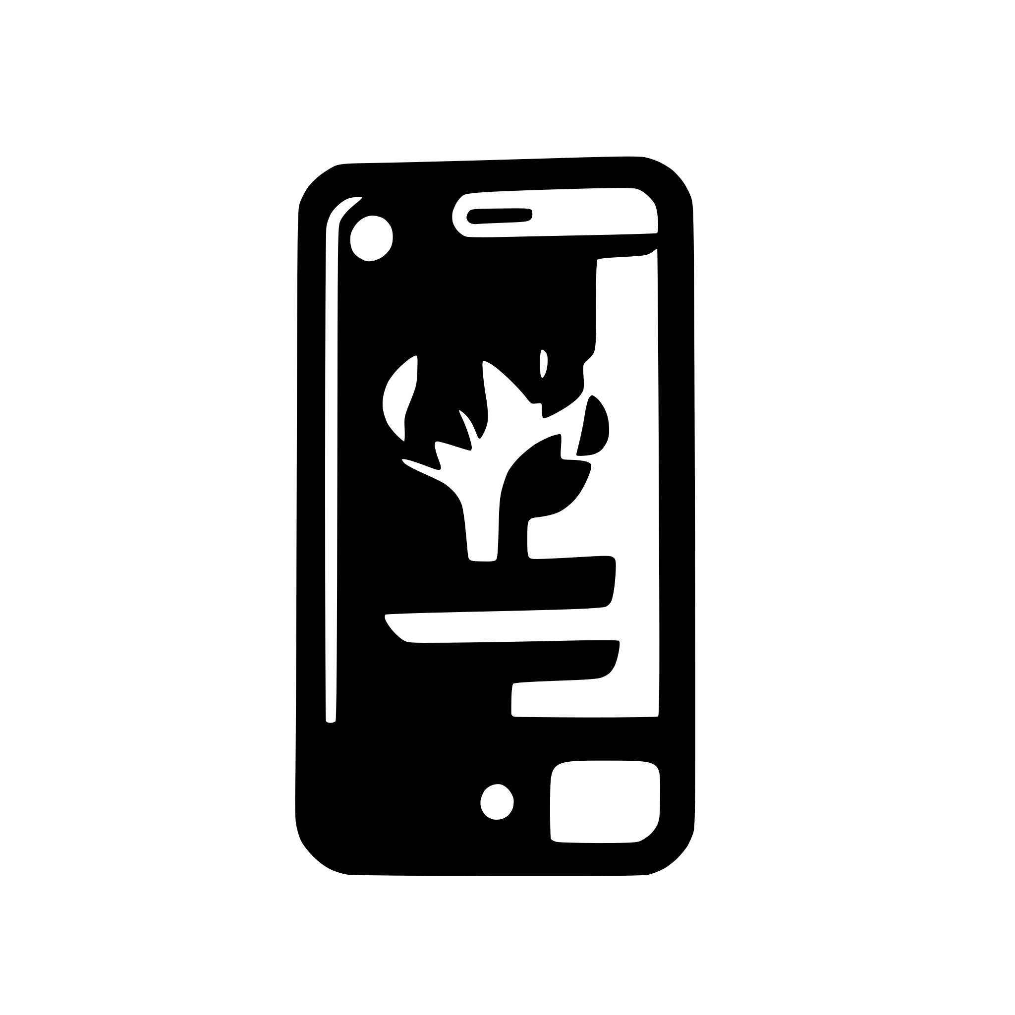 AI-generated SVG of a a silhouette of a mobile black filled with a white background AI-generated SVG of a a silhouette of a mobile black filled with a white background