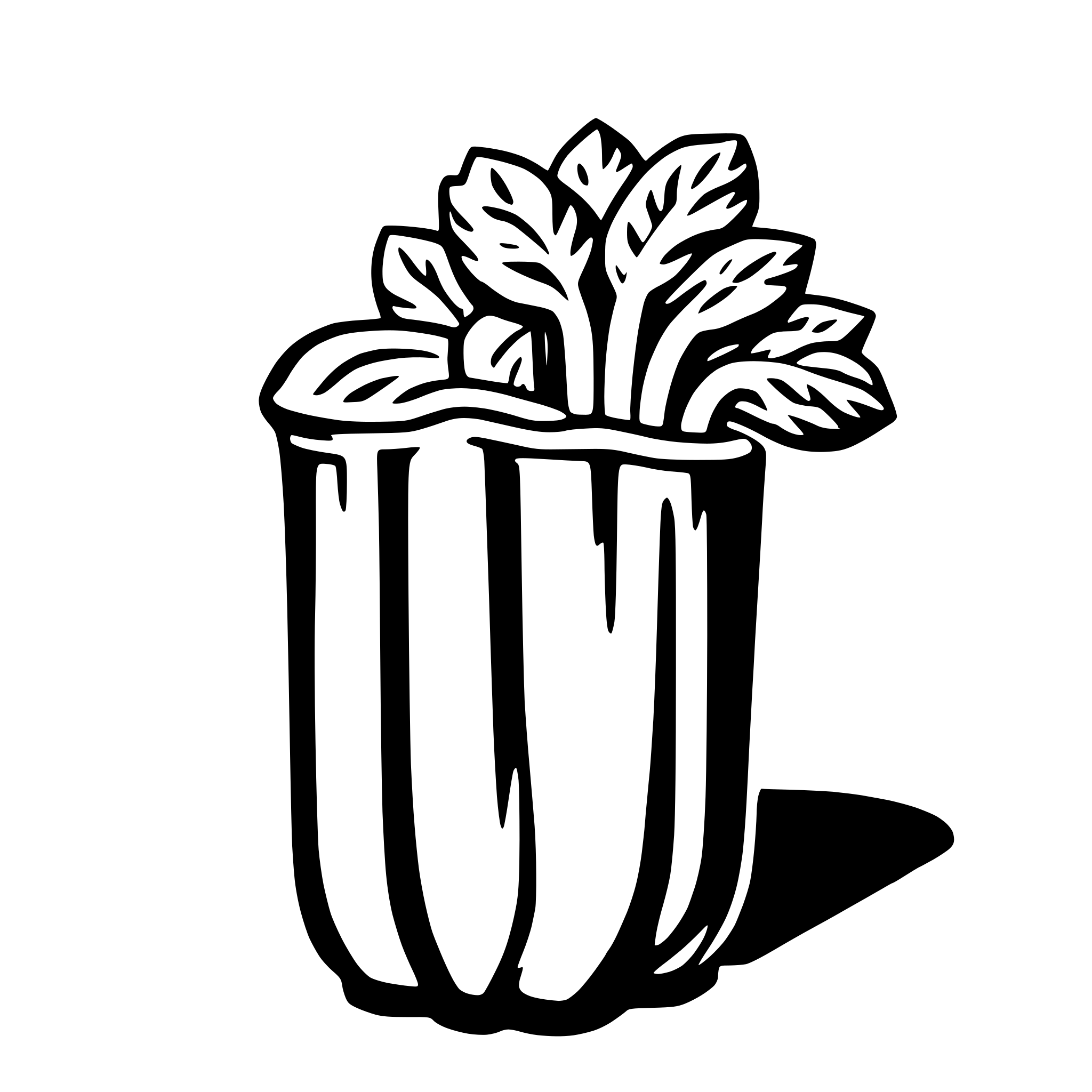 AI-generated SVG of a celery