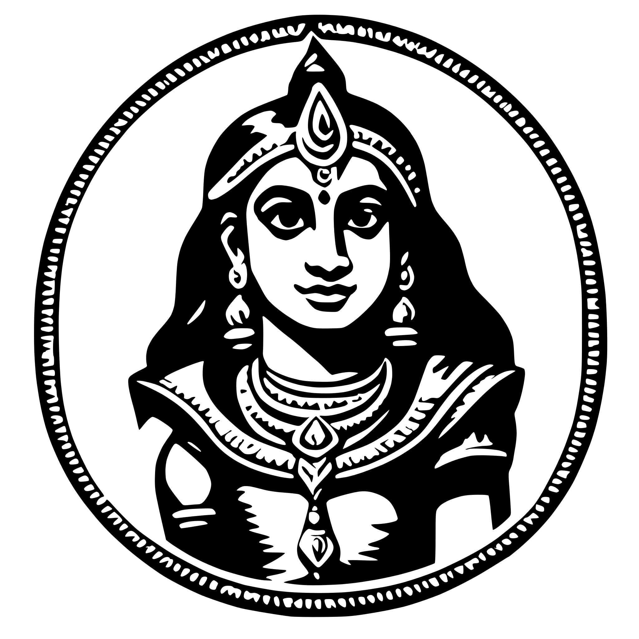 AI-generated SVG of 'Lord rama'