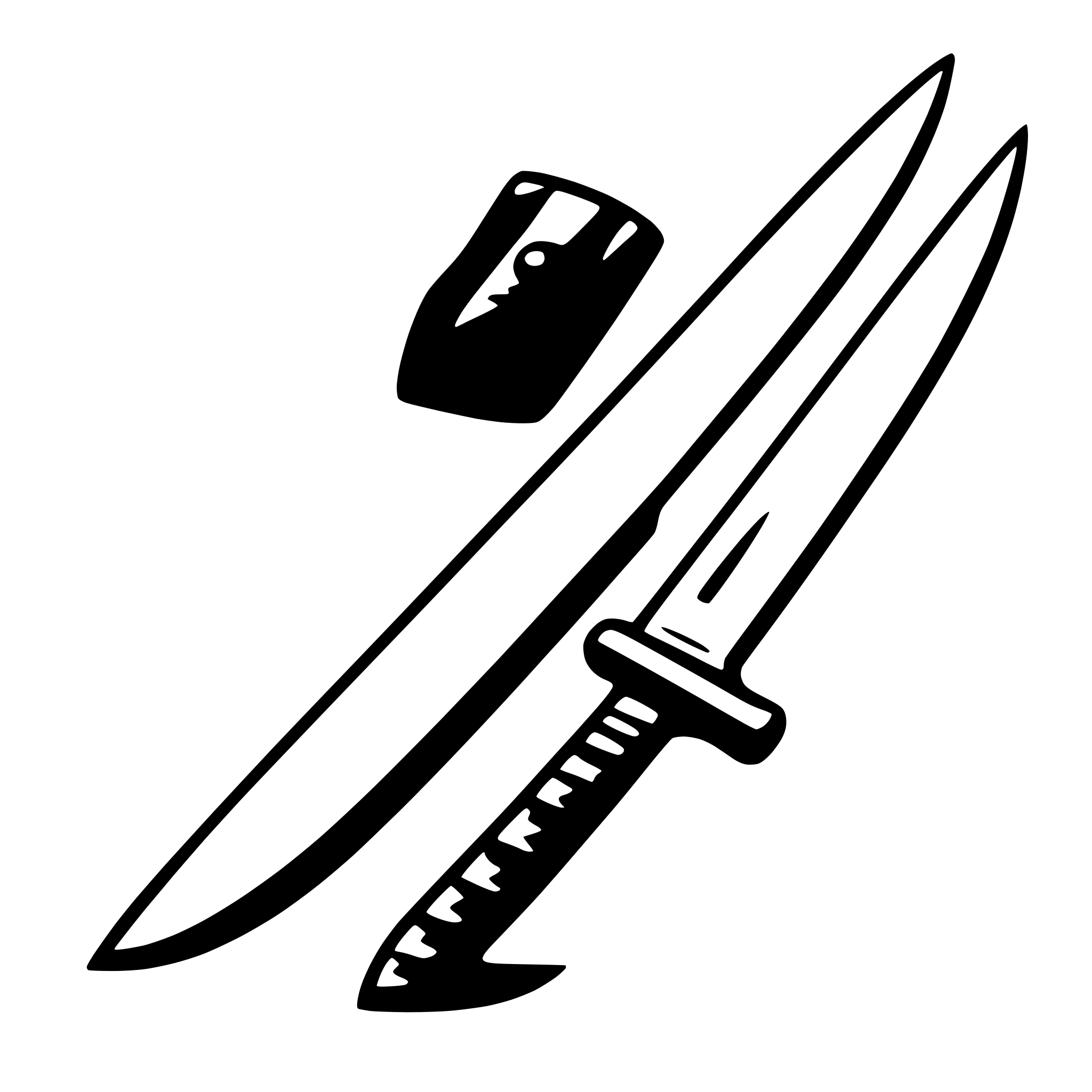 AI-generated SVG of 'kitchen knife'