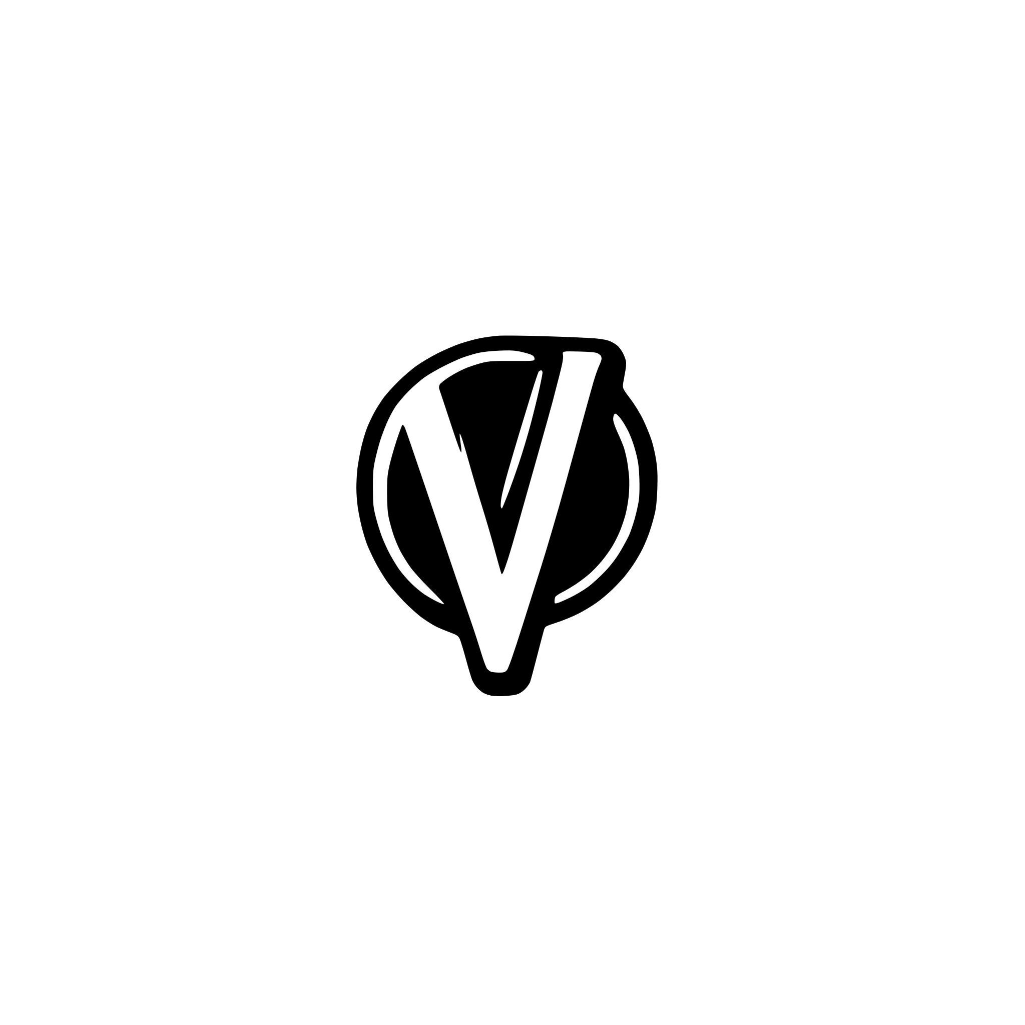 AI-generated SVG of a large letter V
