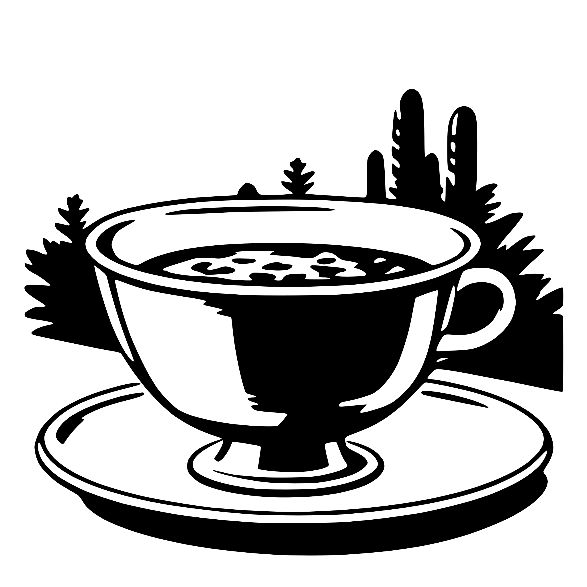 AI-generated SVG of a saucer