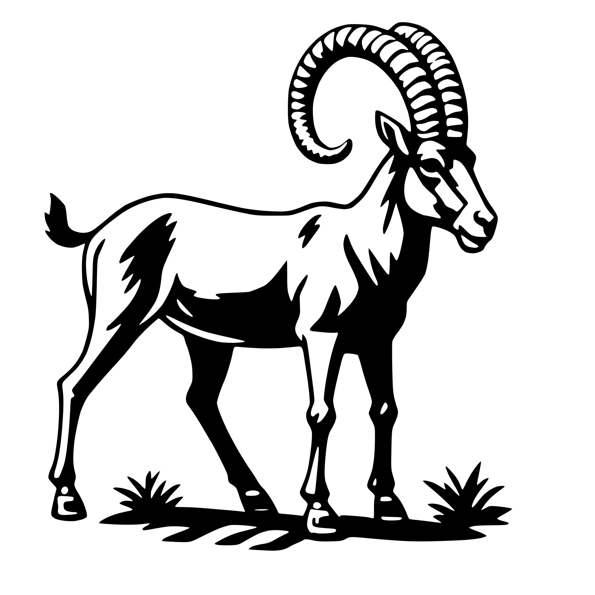 AI-generated SVG of 'ibex'