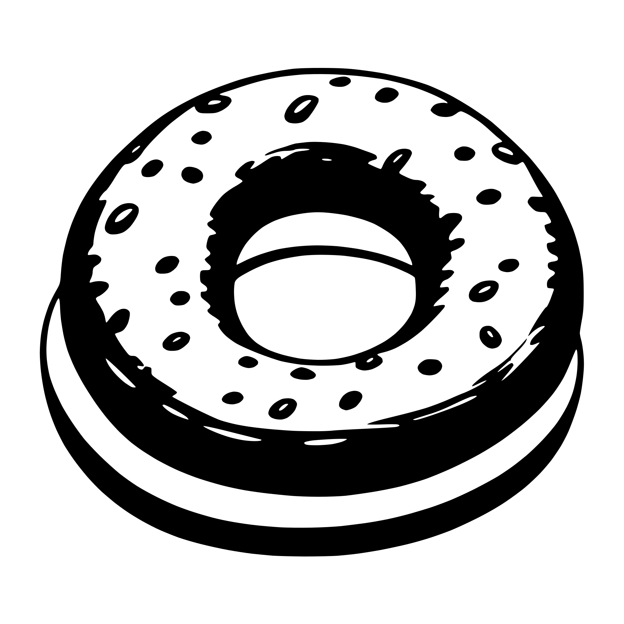 AI-generated SVG of 'bagel'