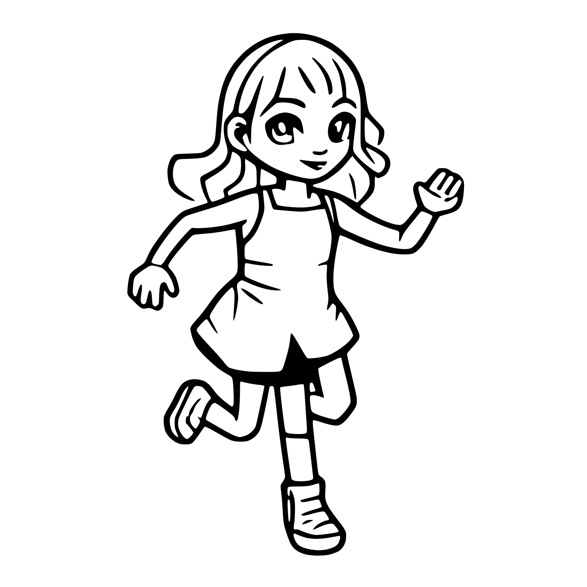 AI-generated SVG of a running bug