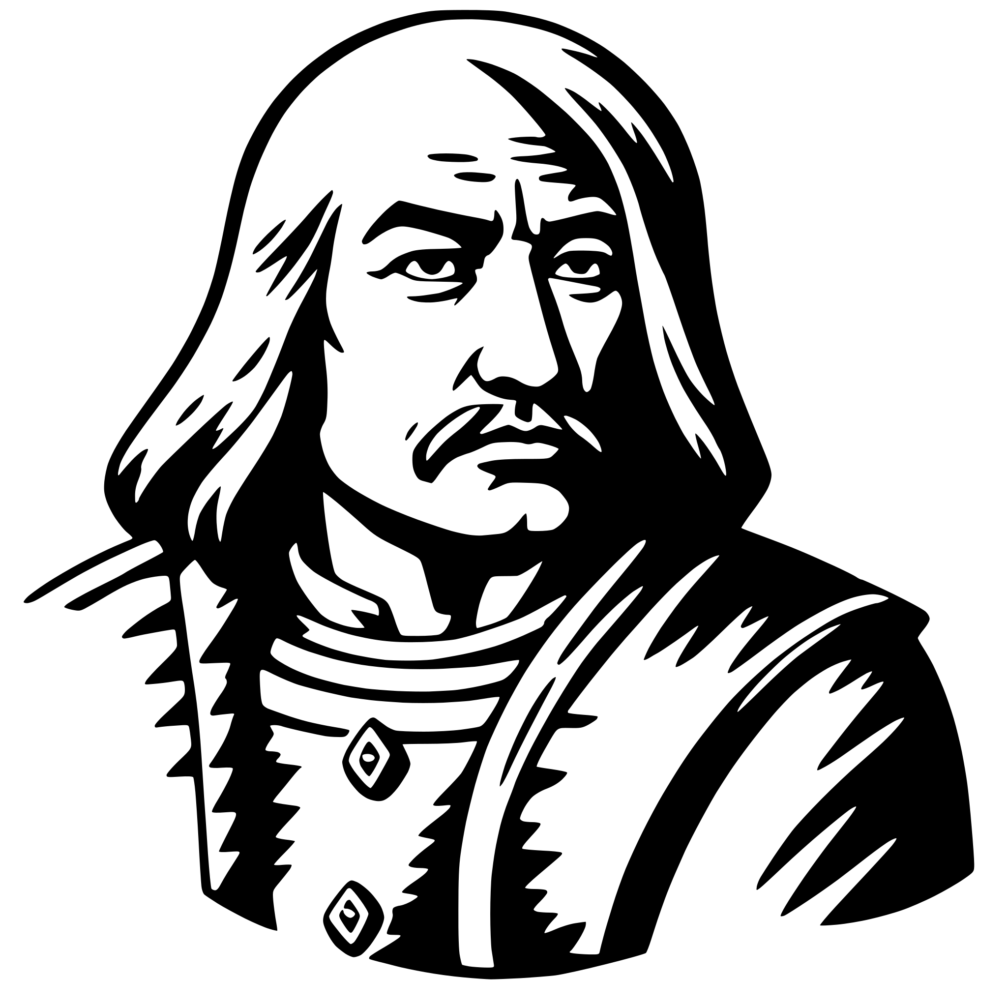 AI-generated SVG of 'genghis khan'