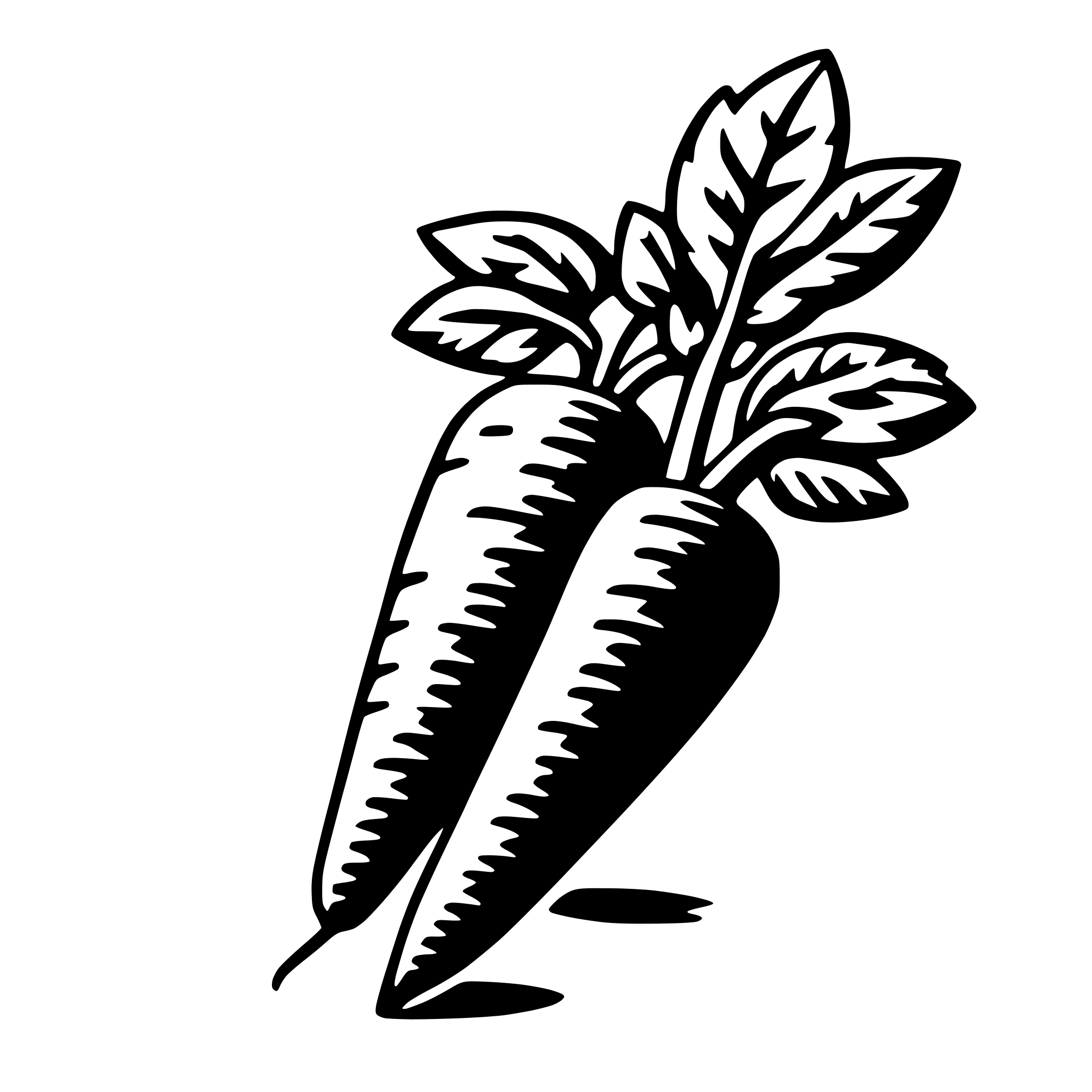 AI-generated SVG of 'carrot'