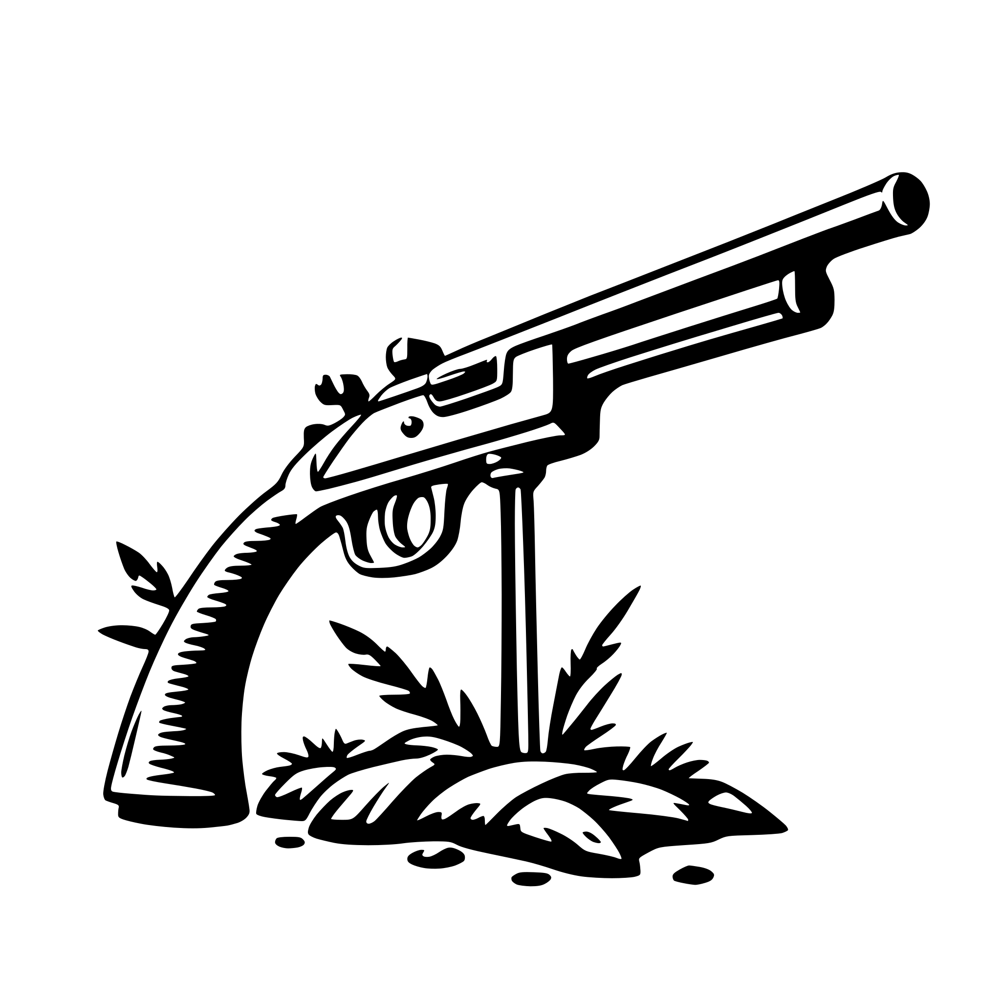 AI-generated SVG of 'rifle gun'