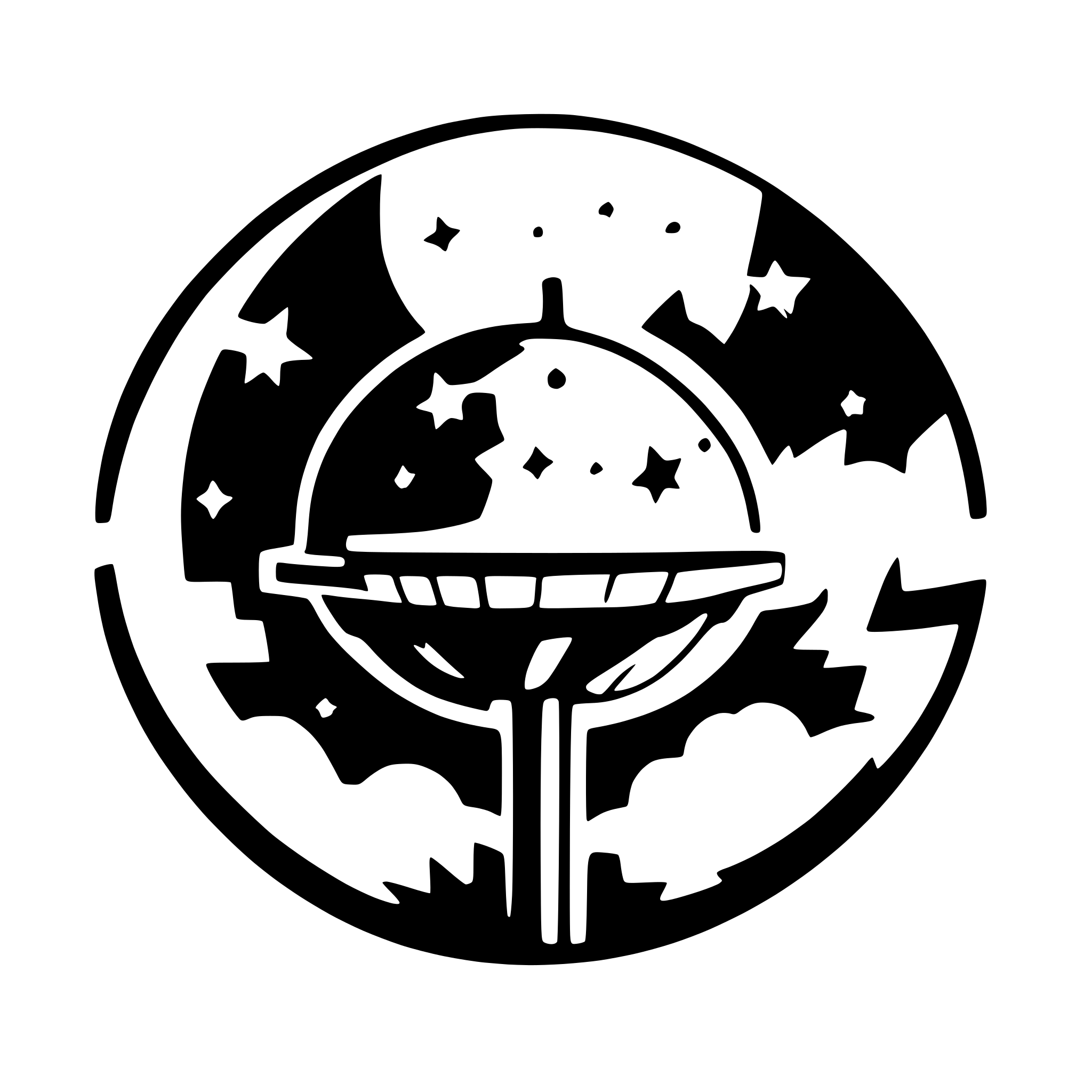 AI-generated SVG of a A logo of something stellar with an event horizon