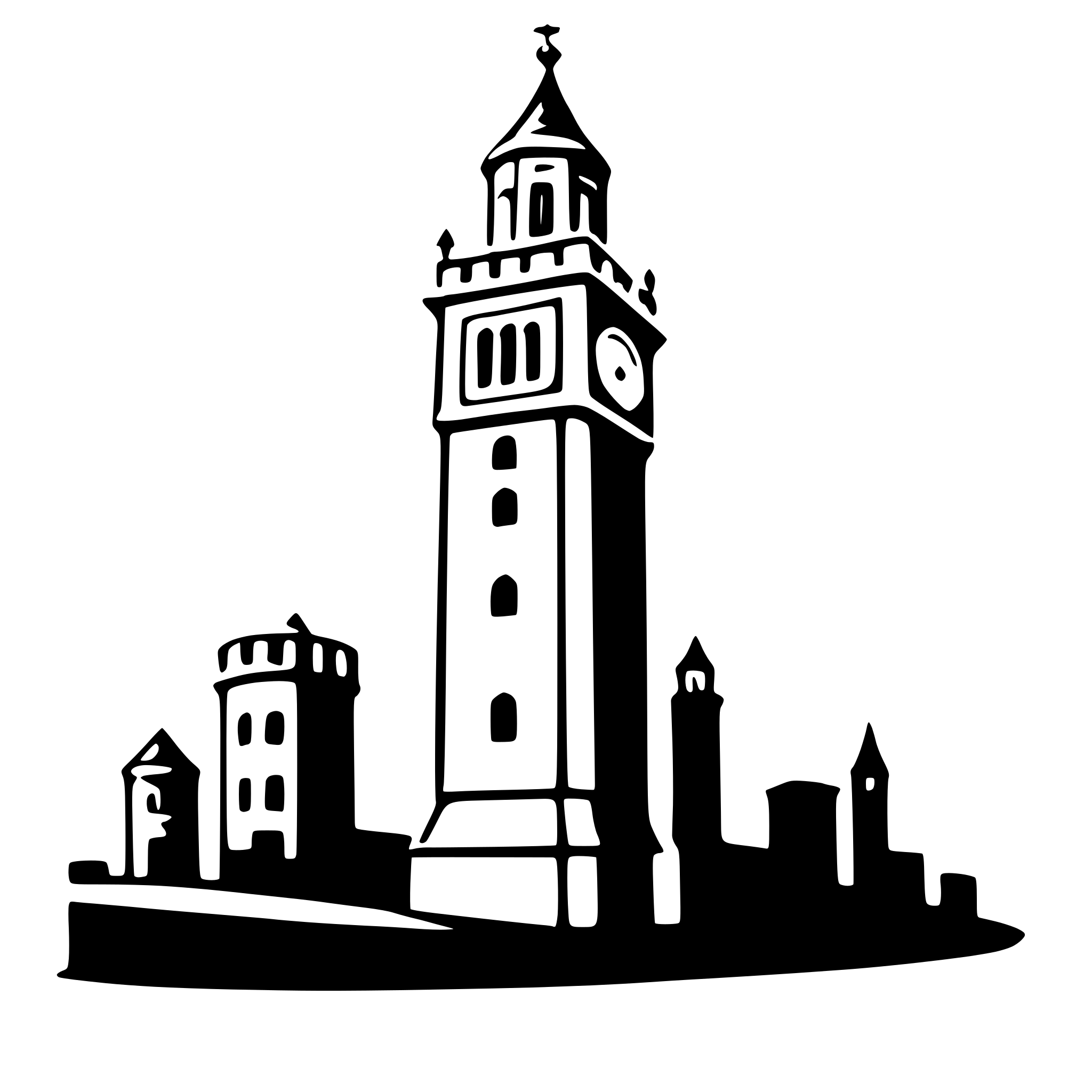 AI-generated SVG of a big ben