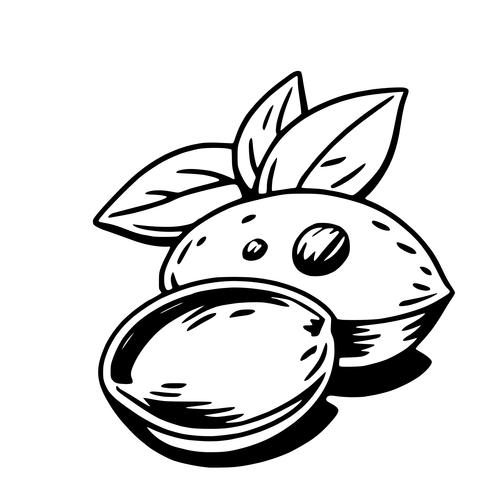 AI-generated SVG of 'almond'
