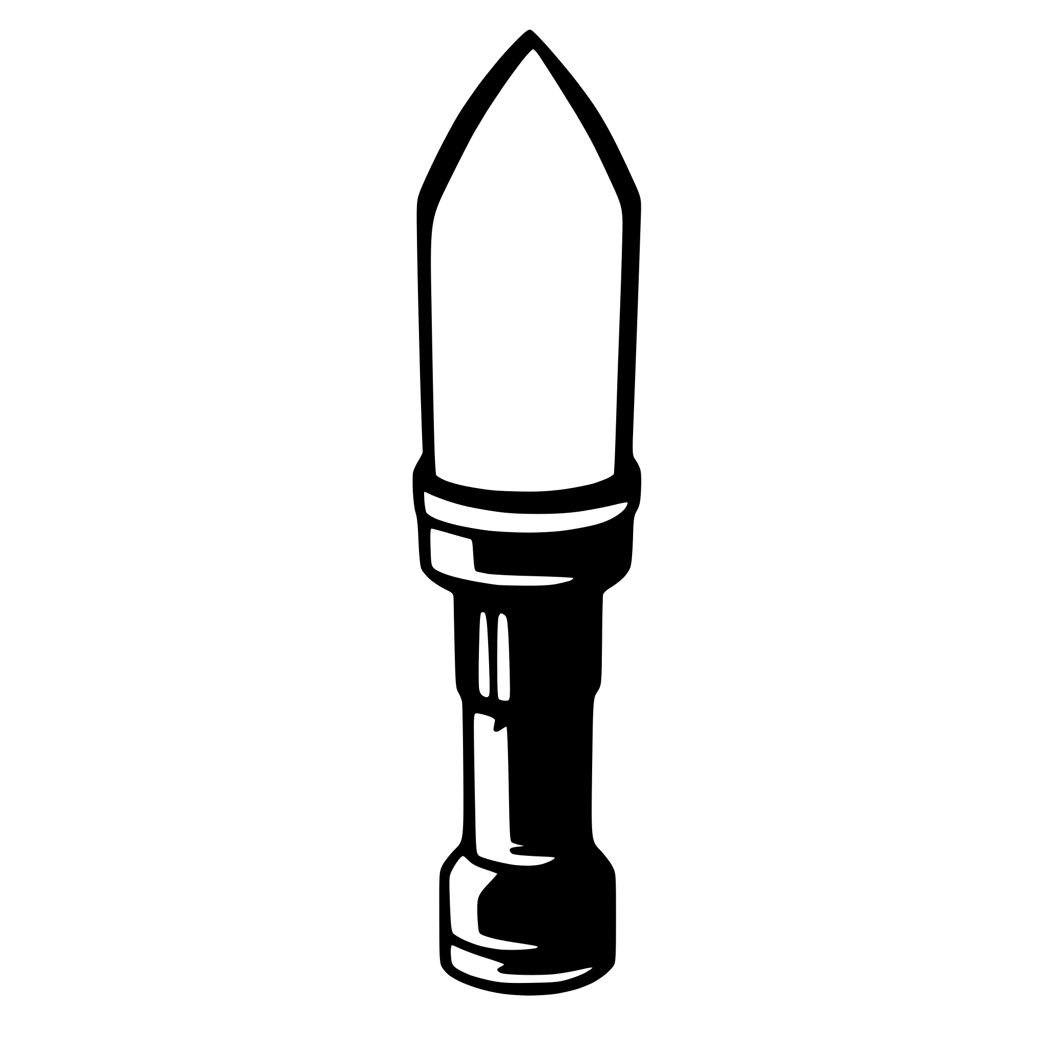AI-generated SVG of a flashlight