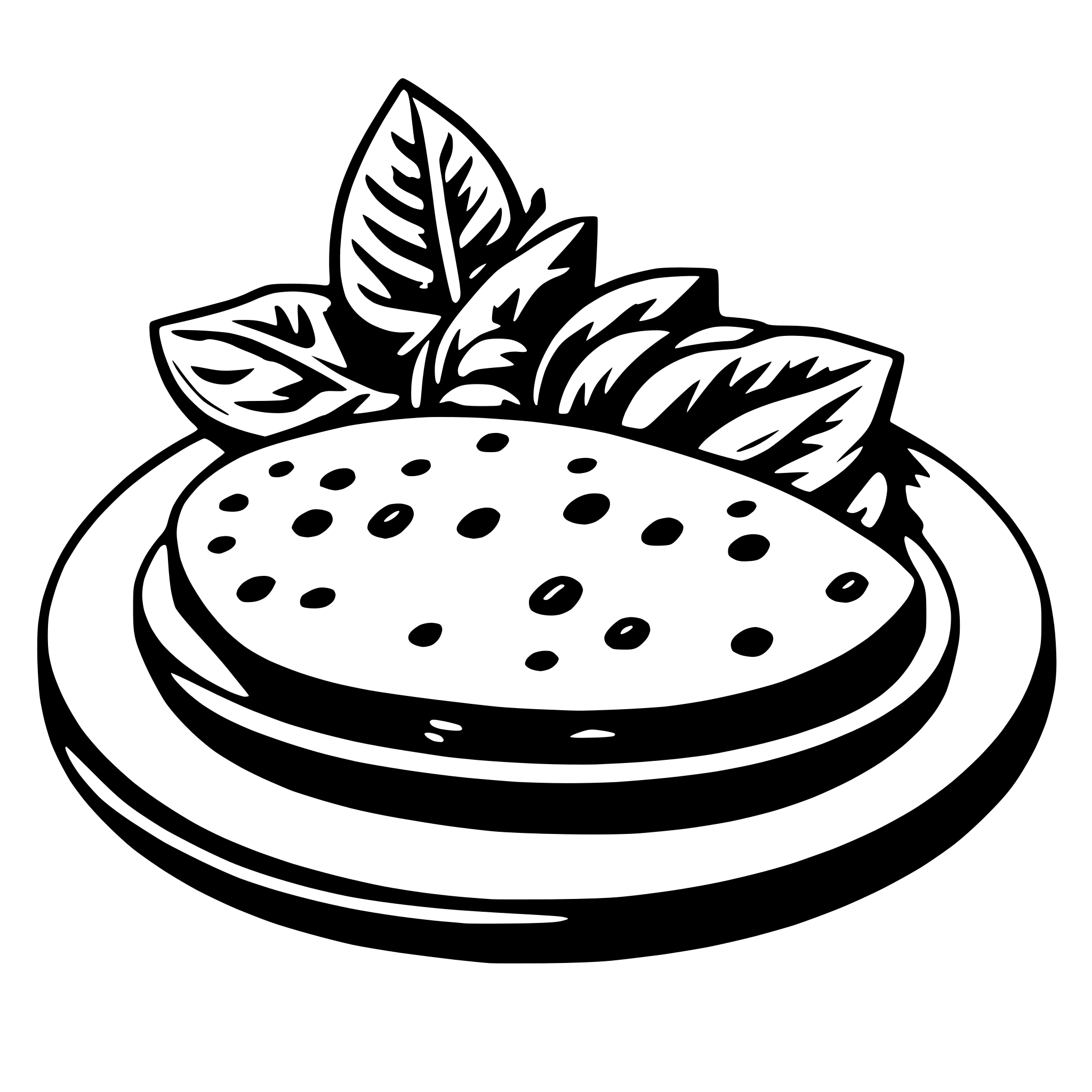 AI-generated SVG of 'platter'