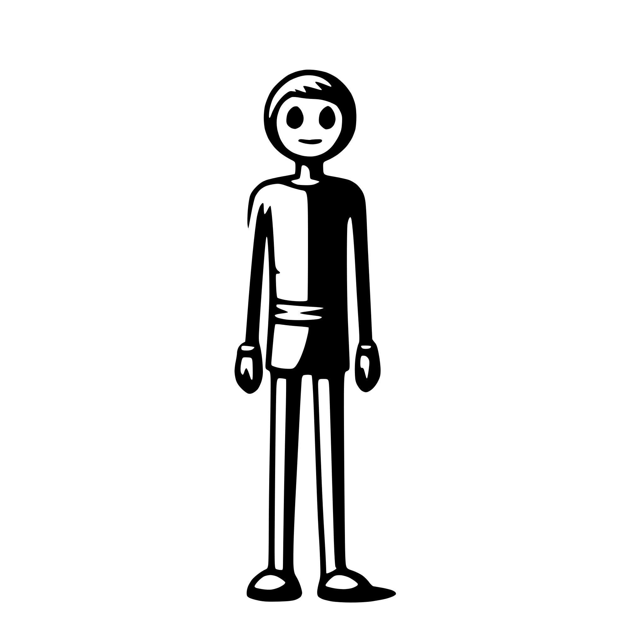 AI-generated SVG of 'stickman'