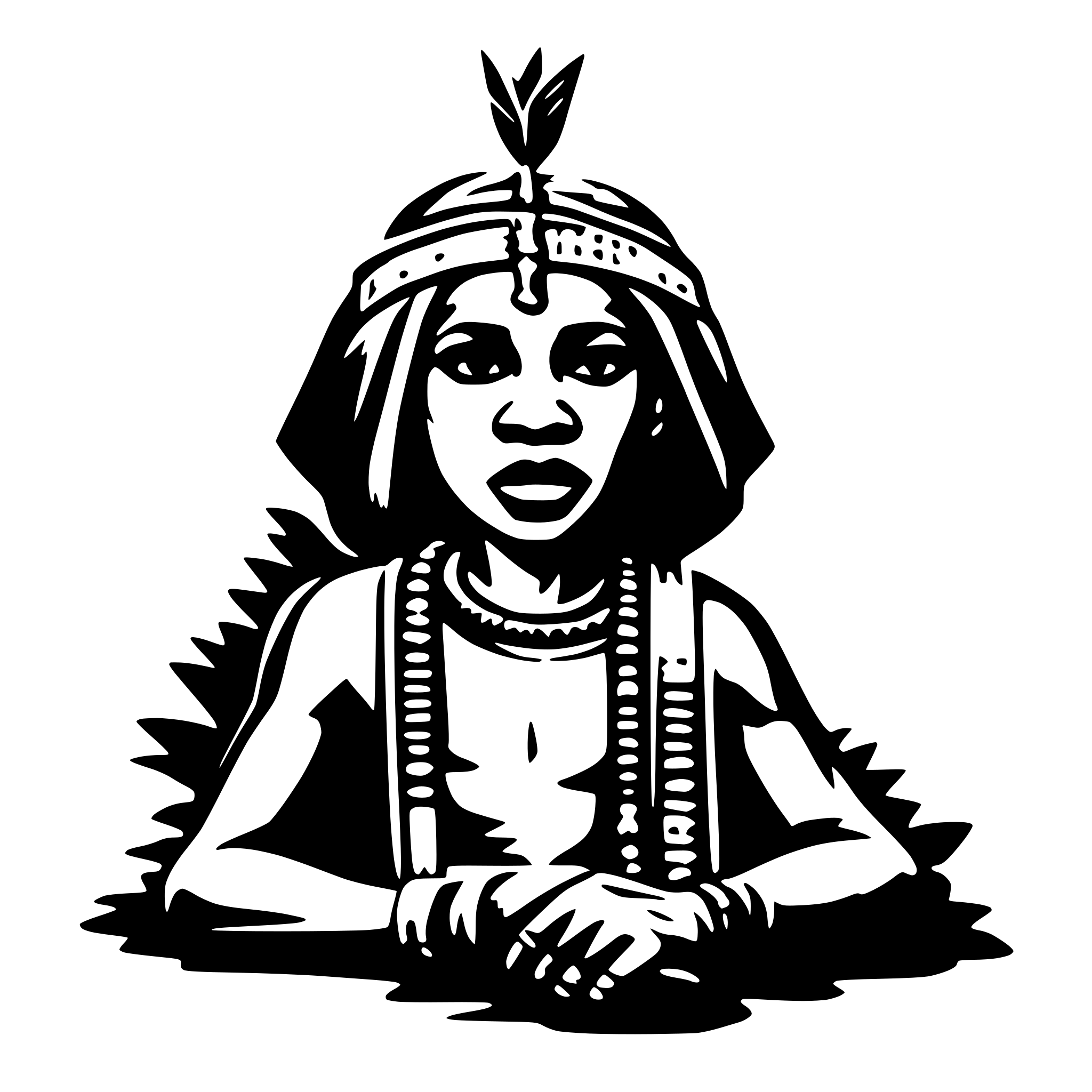 AI-generated SVG of 'nigeria tribe'