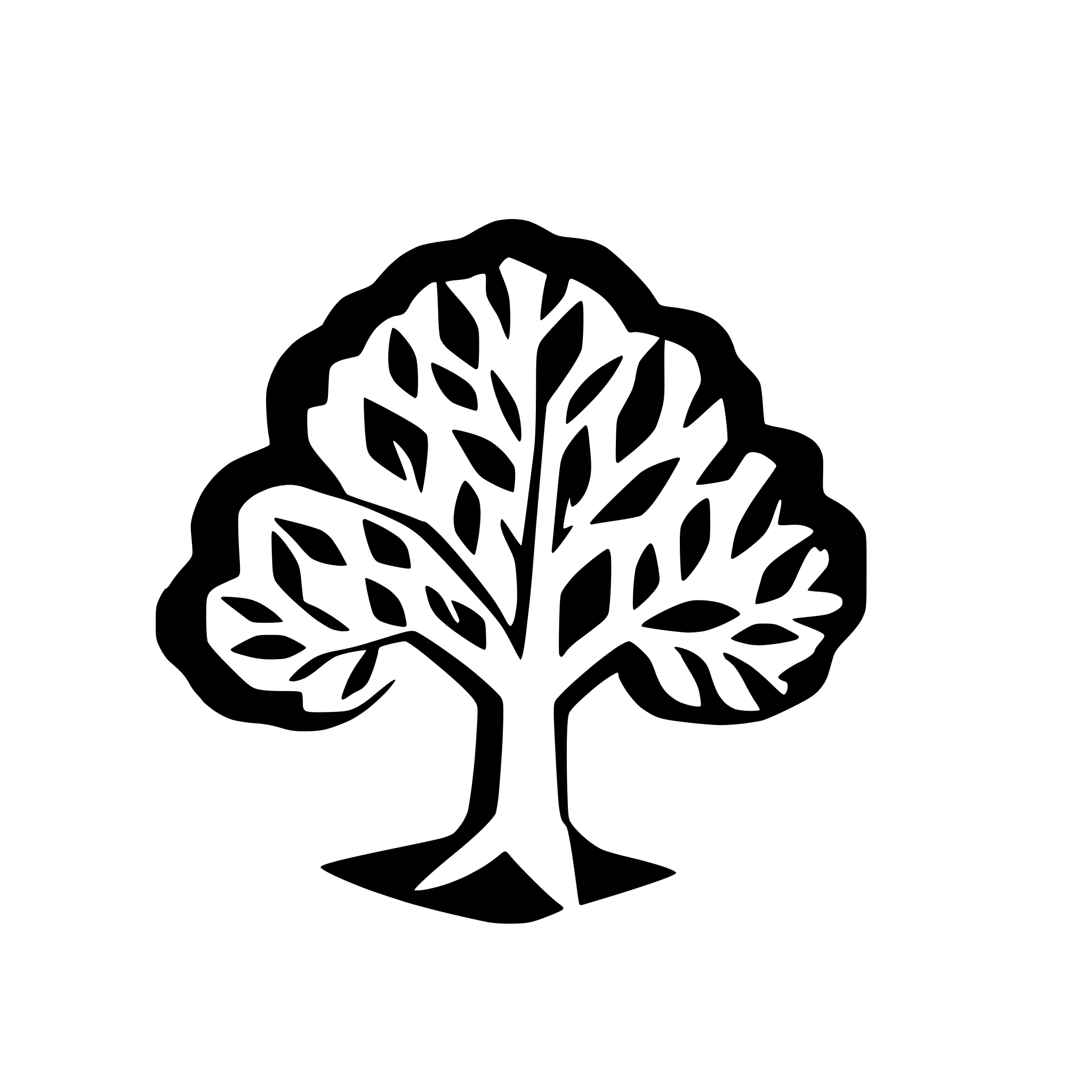 AI-generated SVG of a leafy tree