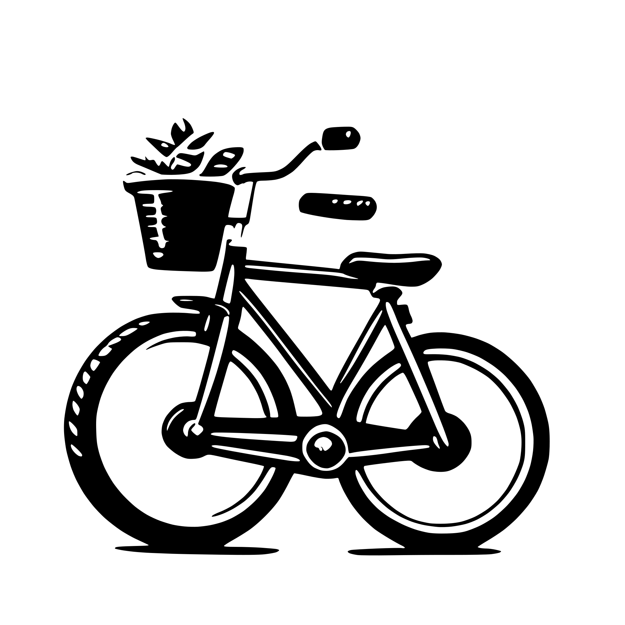 AI-generated SVG of a bike