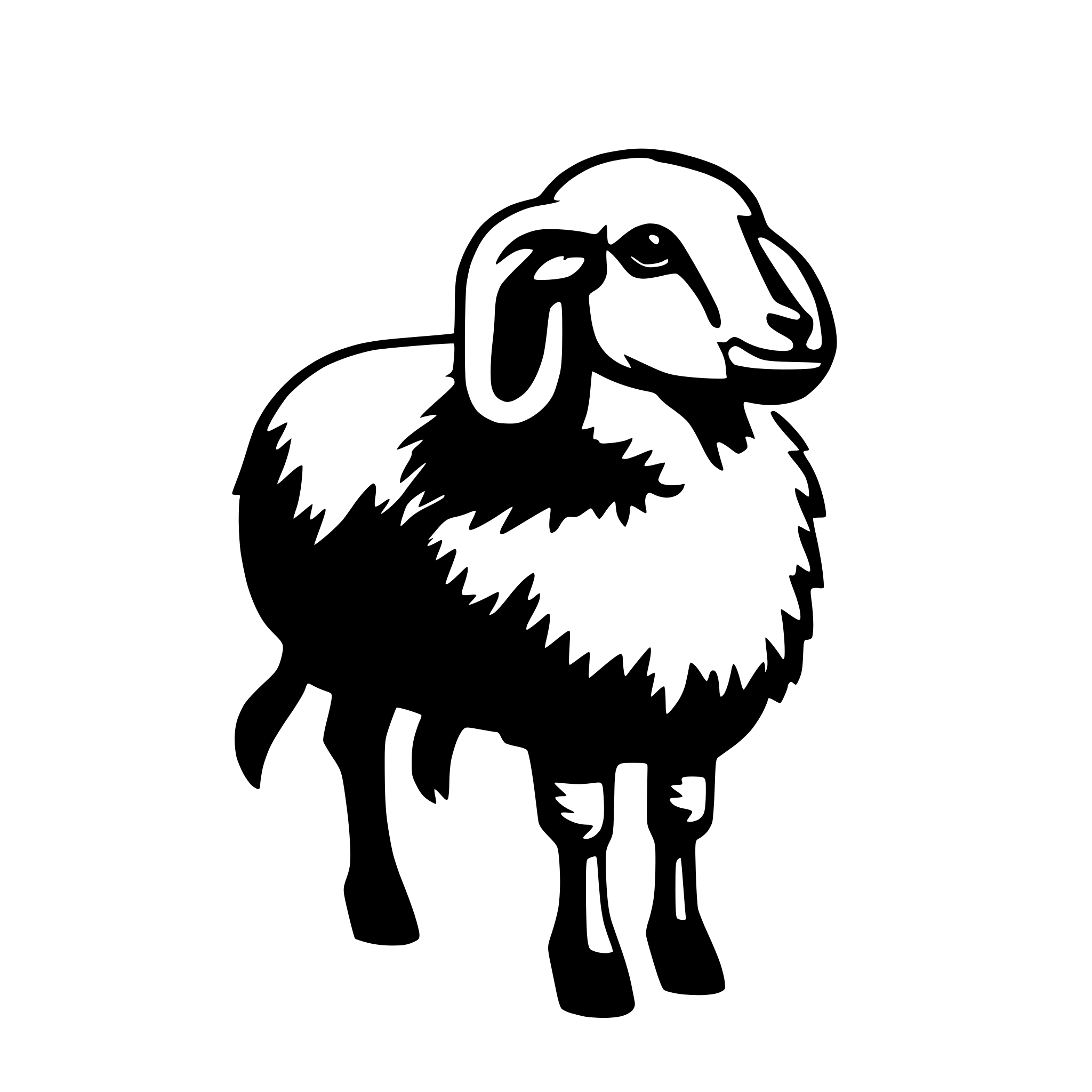 AI-generated SVG of 'Mouton'