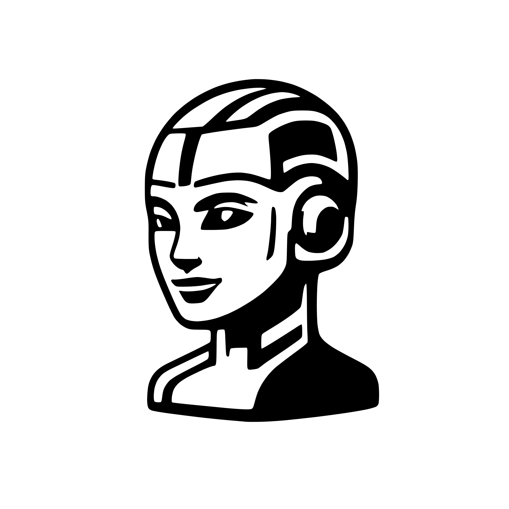 AI-generated SVG of a simple  logo for a "self improving" "artificial intelligence"