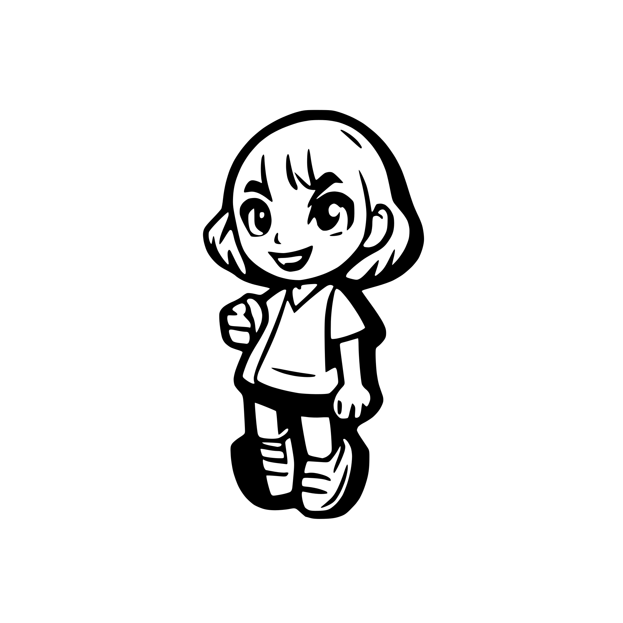 AI-generated SVG of 'paper running'