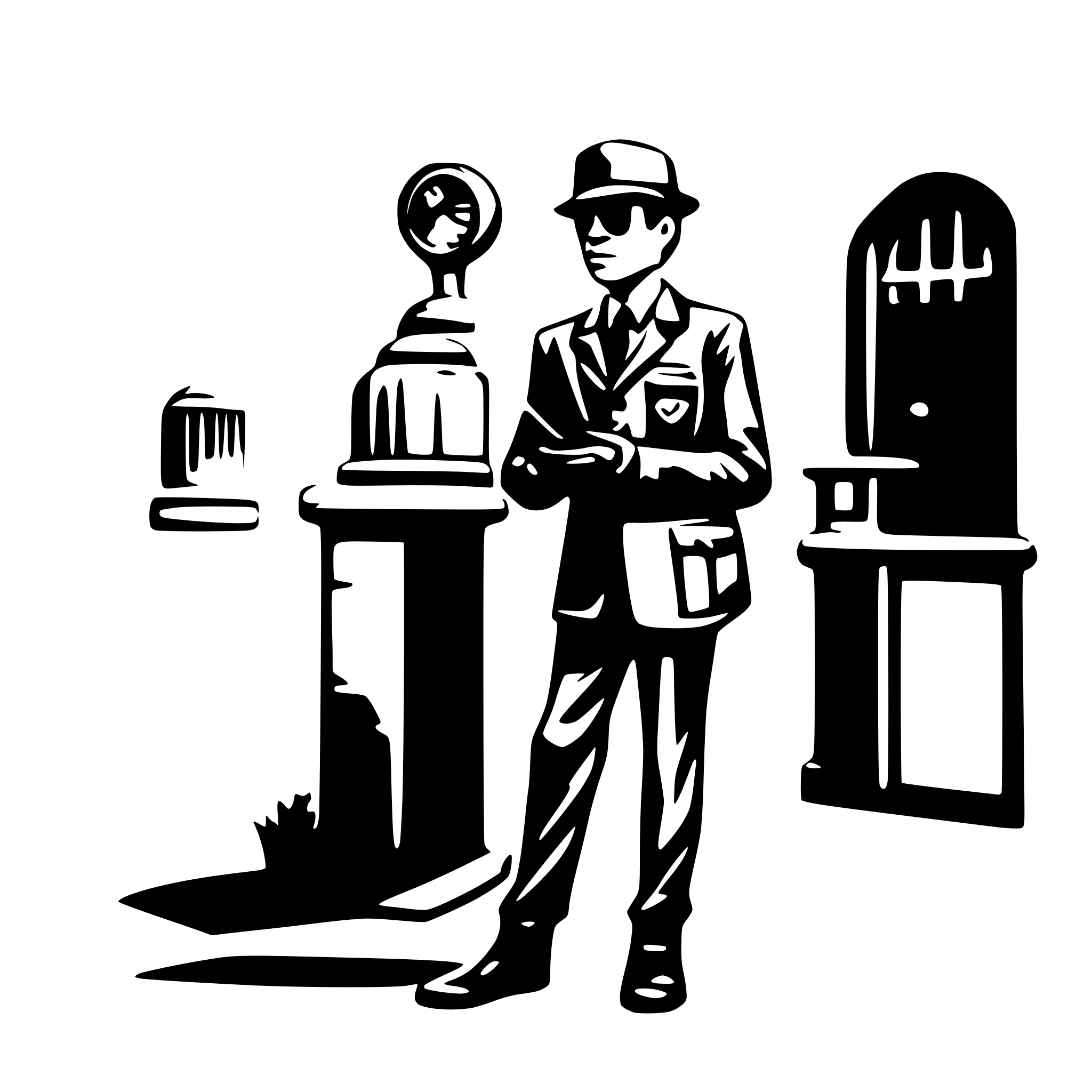 AI-generated SVG of 'observer agent'