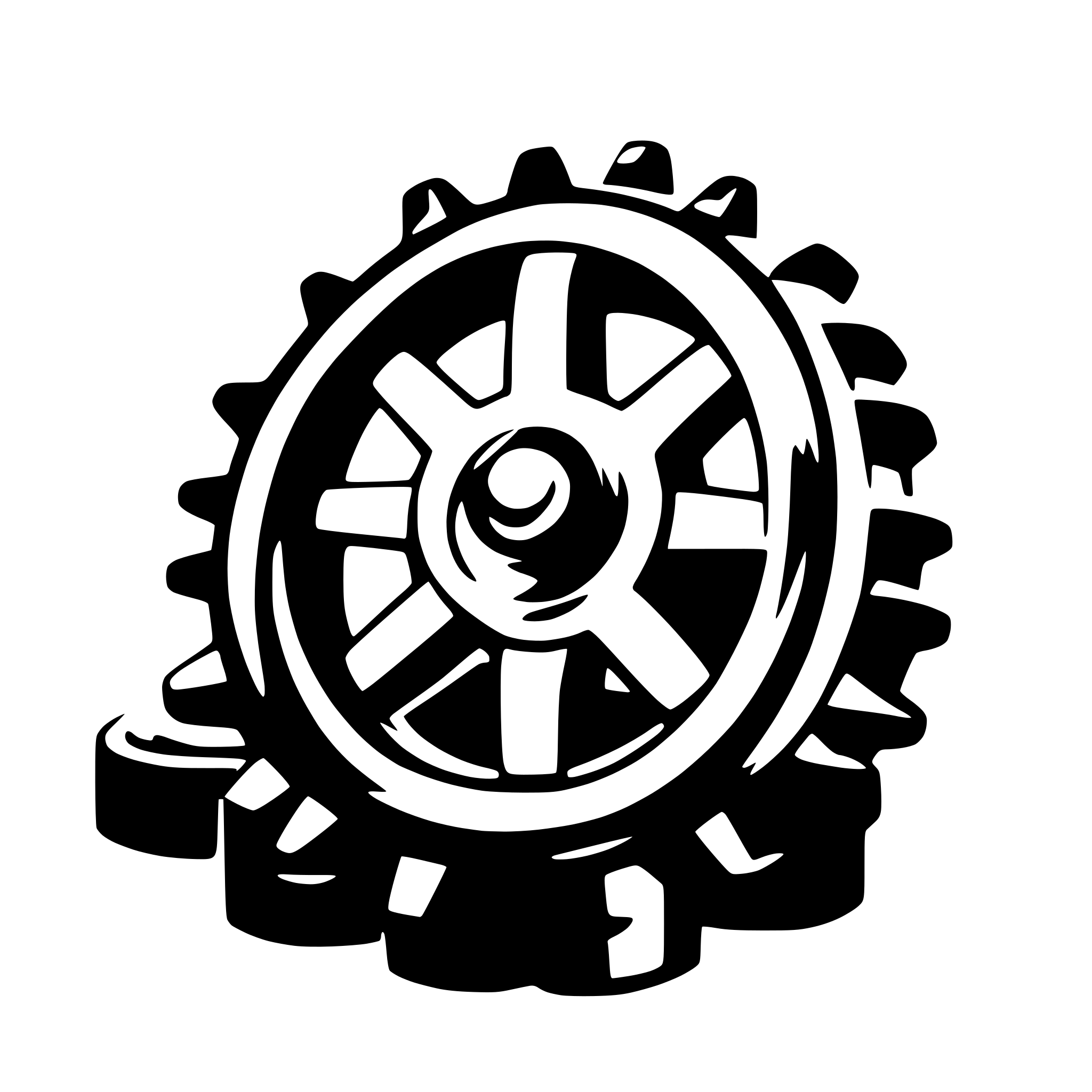 AI-generated SVG of 'Car gear icon'