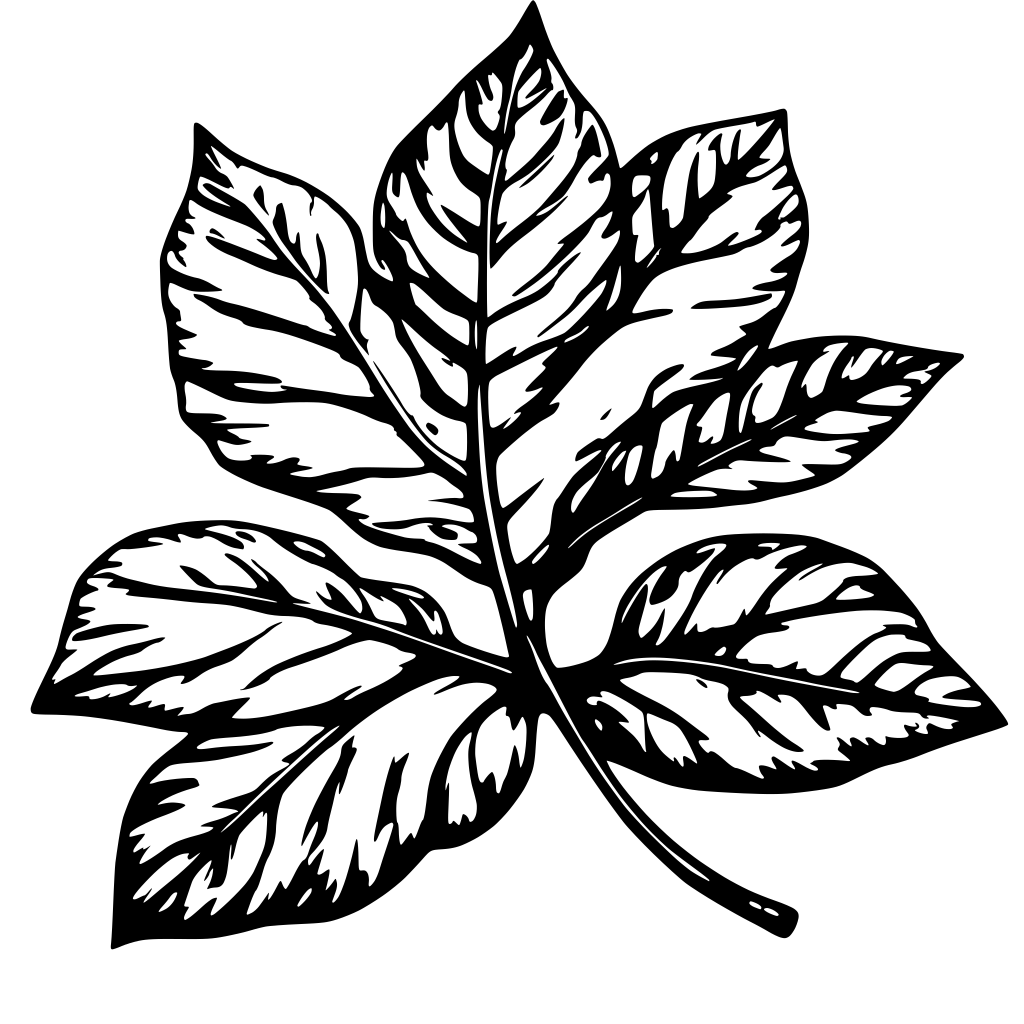 AI-generated SVG of a leaf
