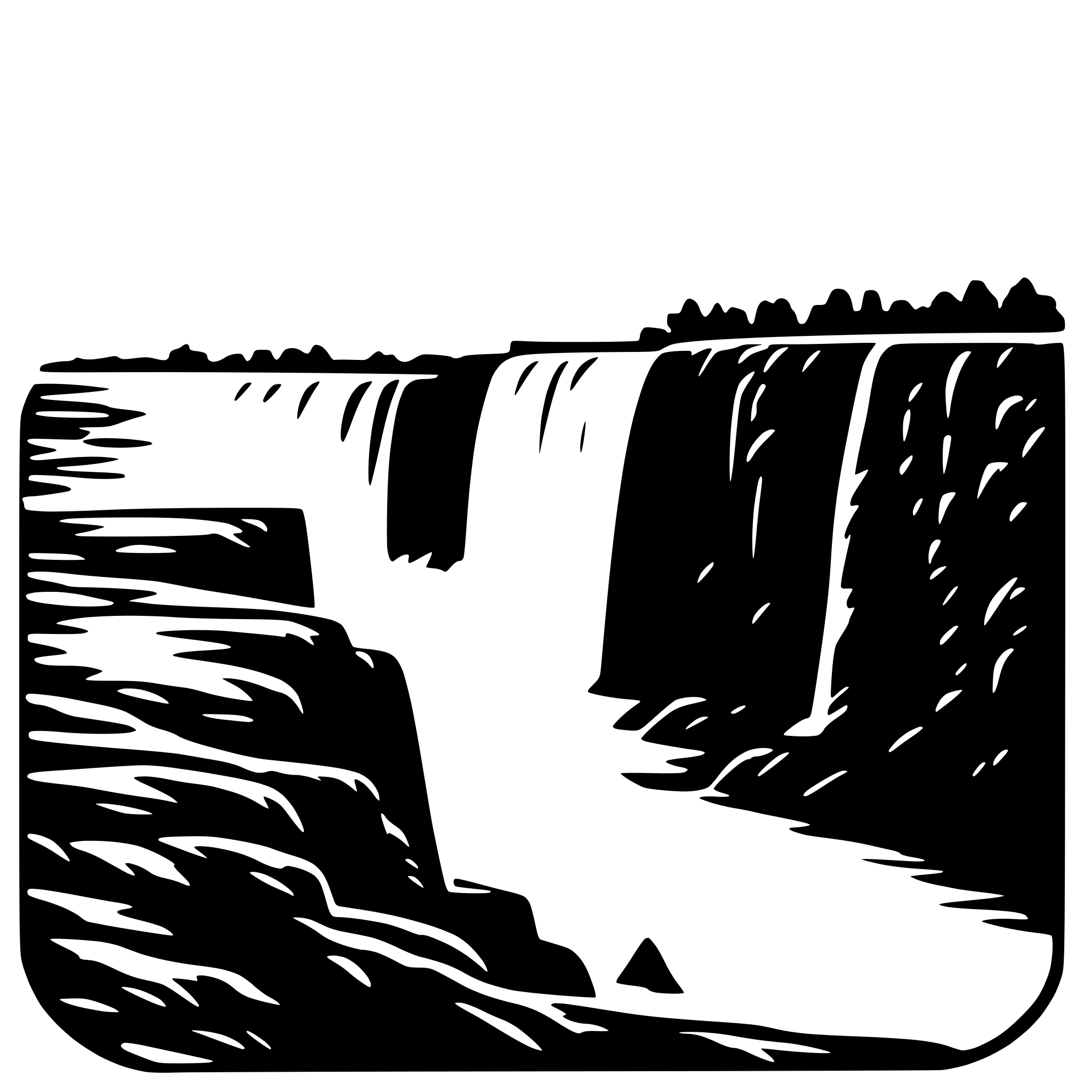 AI-generated SVG of 'niagara falls'