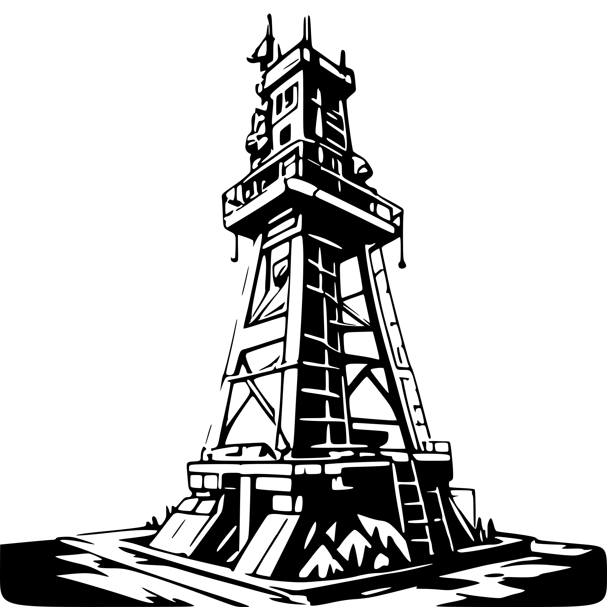 AI-generated SVG of 'oil derrick pump isometric'