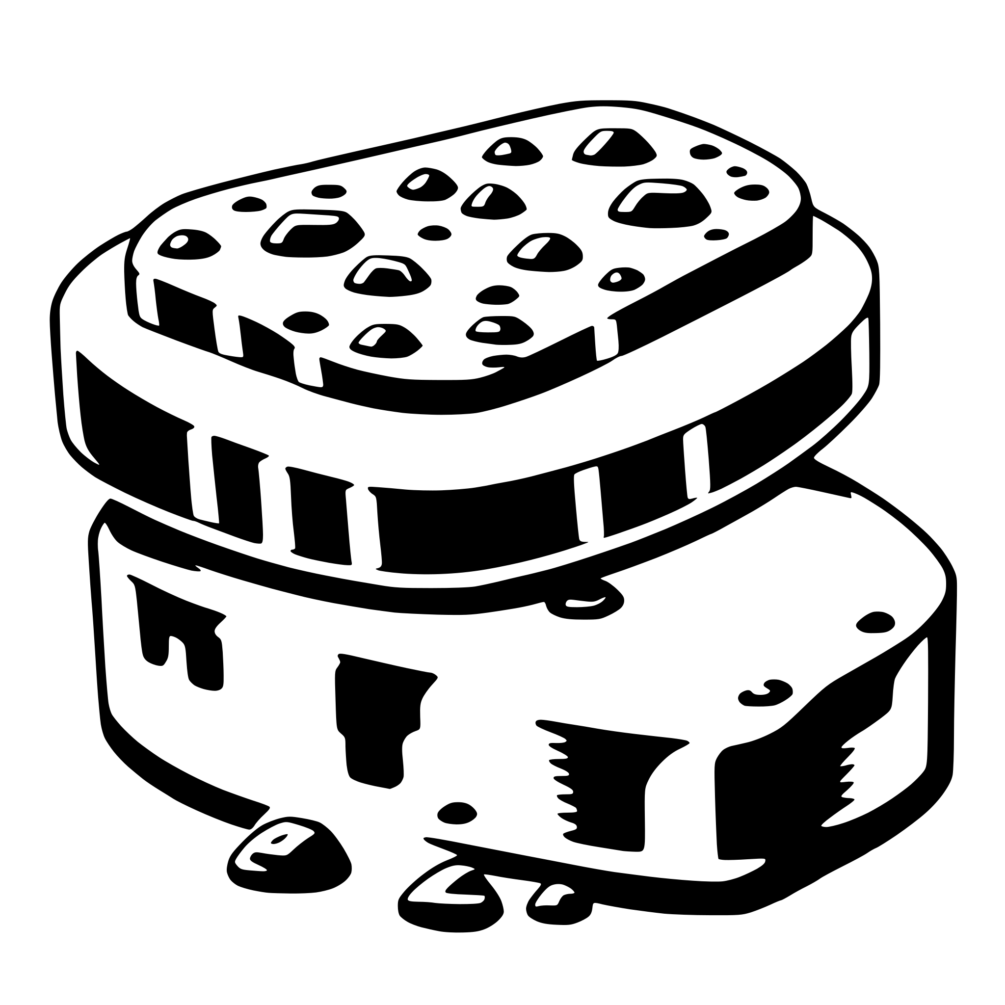 AI-generated SVG of a toffee