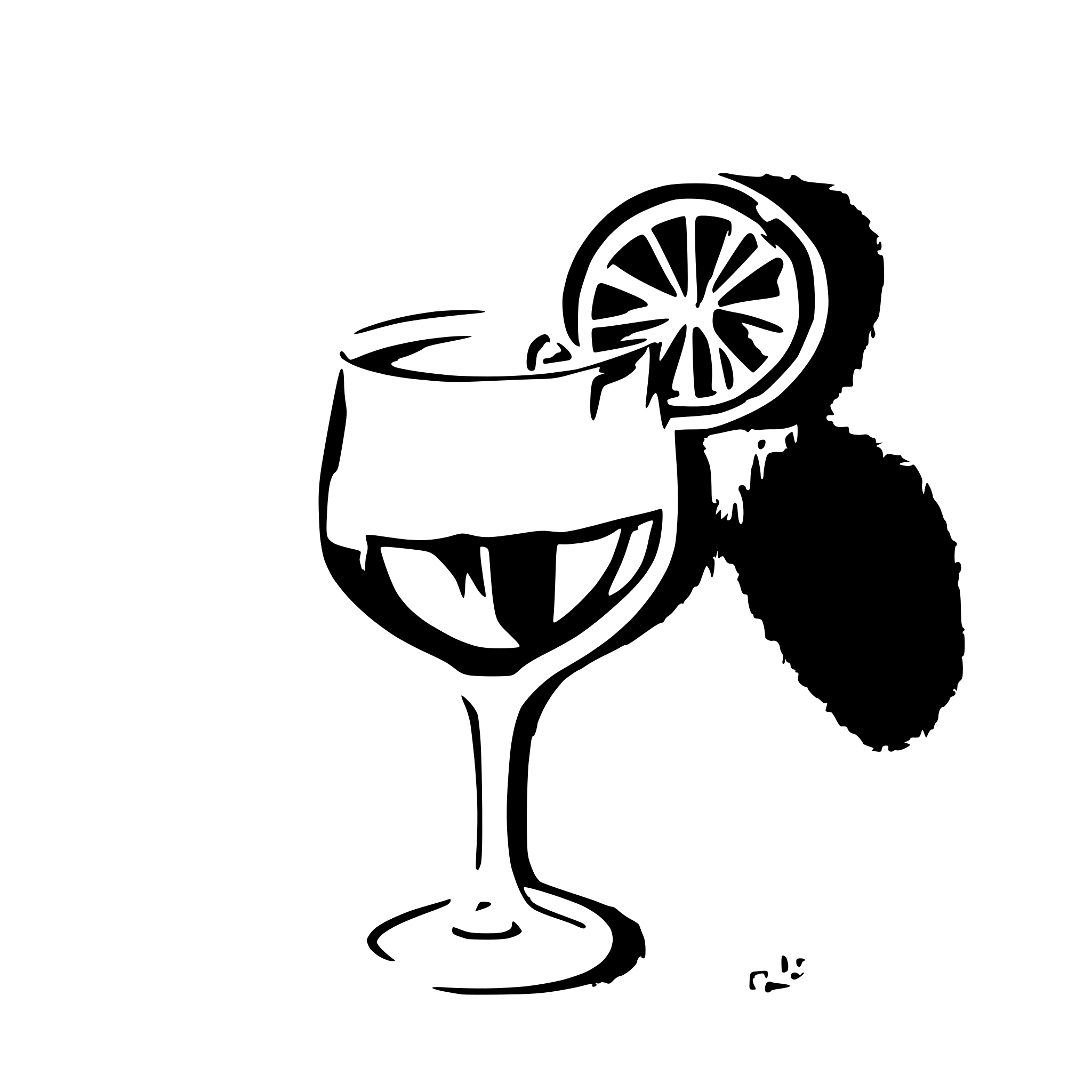AI-generated SVG of a Aperol Spritz
