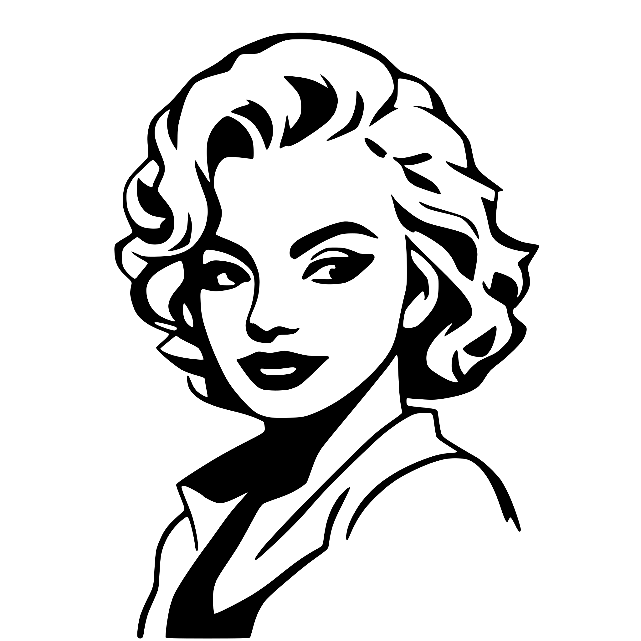 AI-generated SVG of a Marilyn Monroe