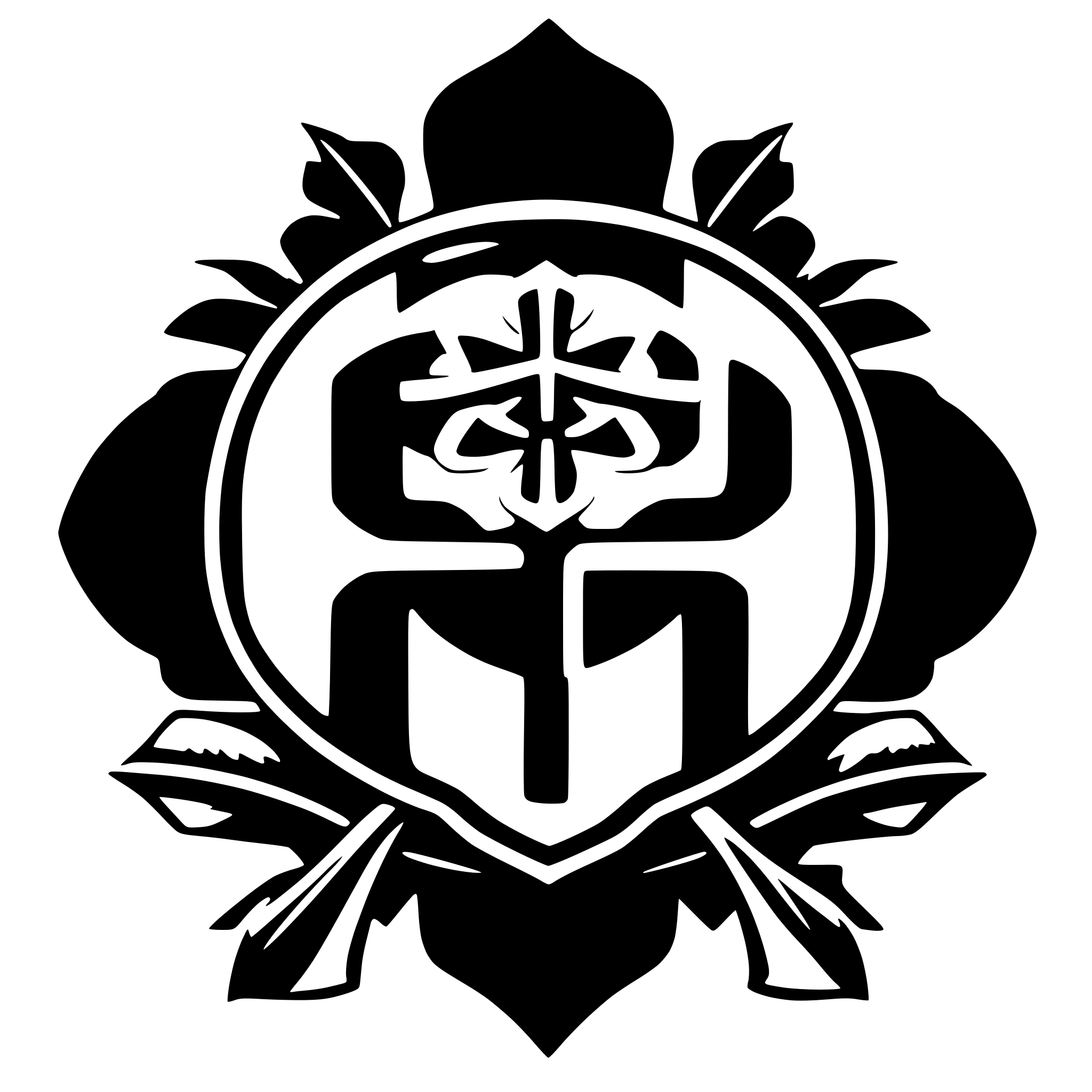AI-generated SVG of 'japanese family crest'
