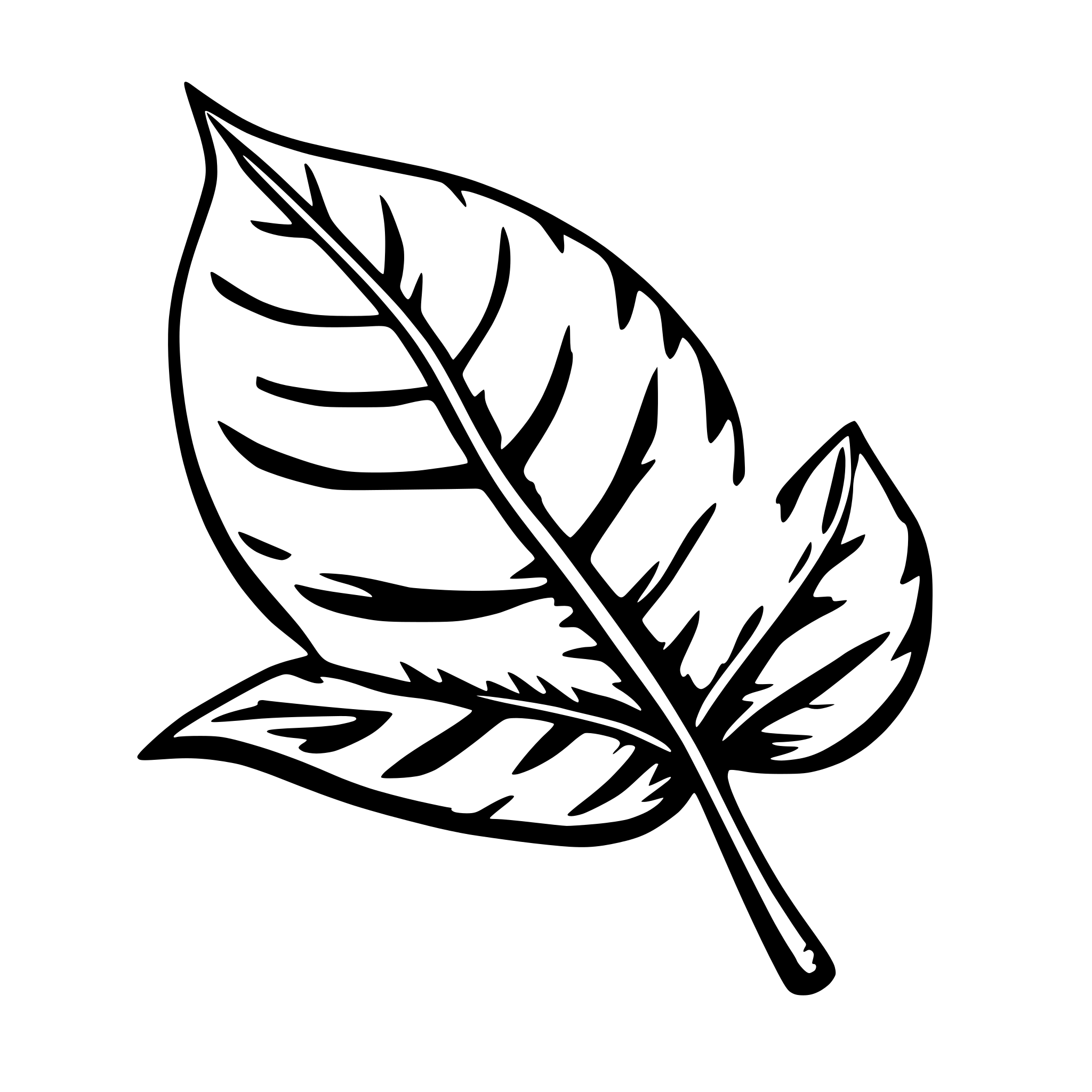 AI-generated SVG of a leaf