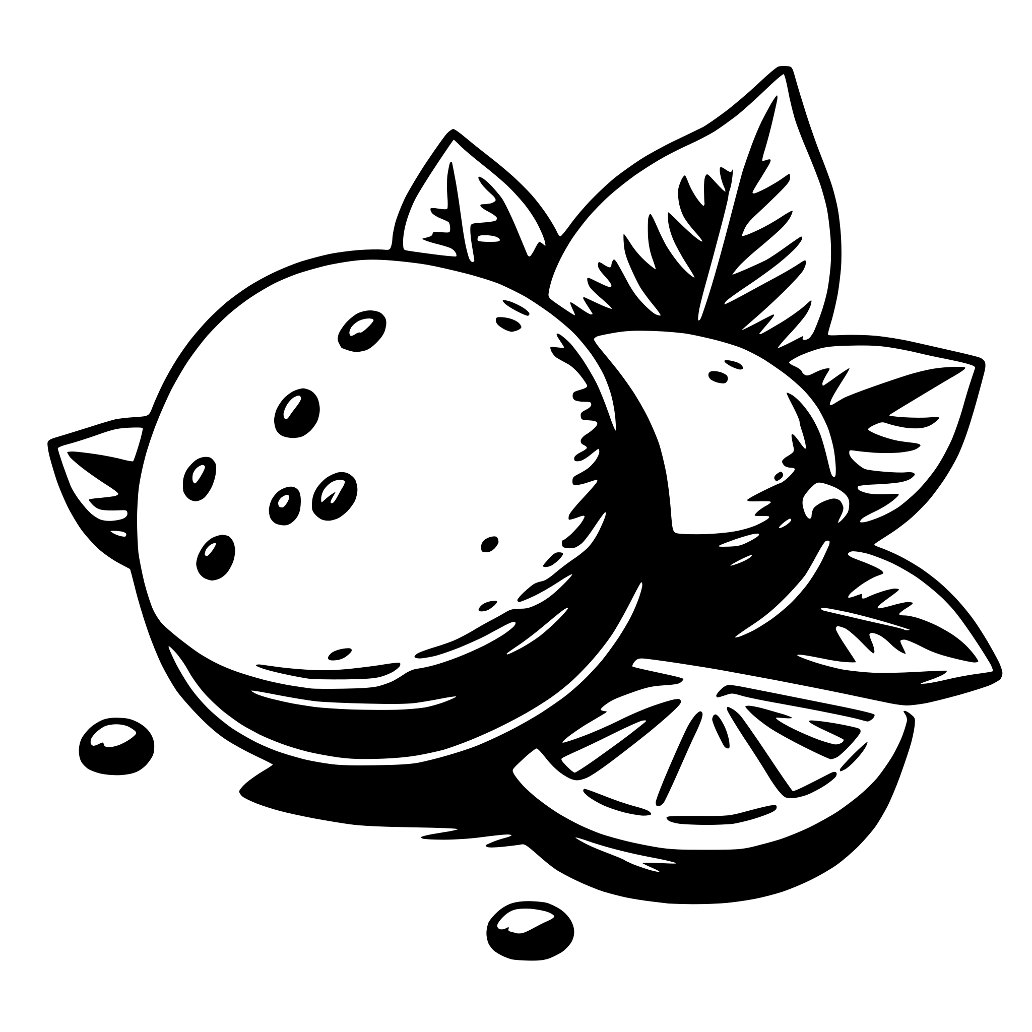 AI-generated SVG of a lemon