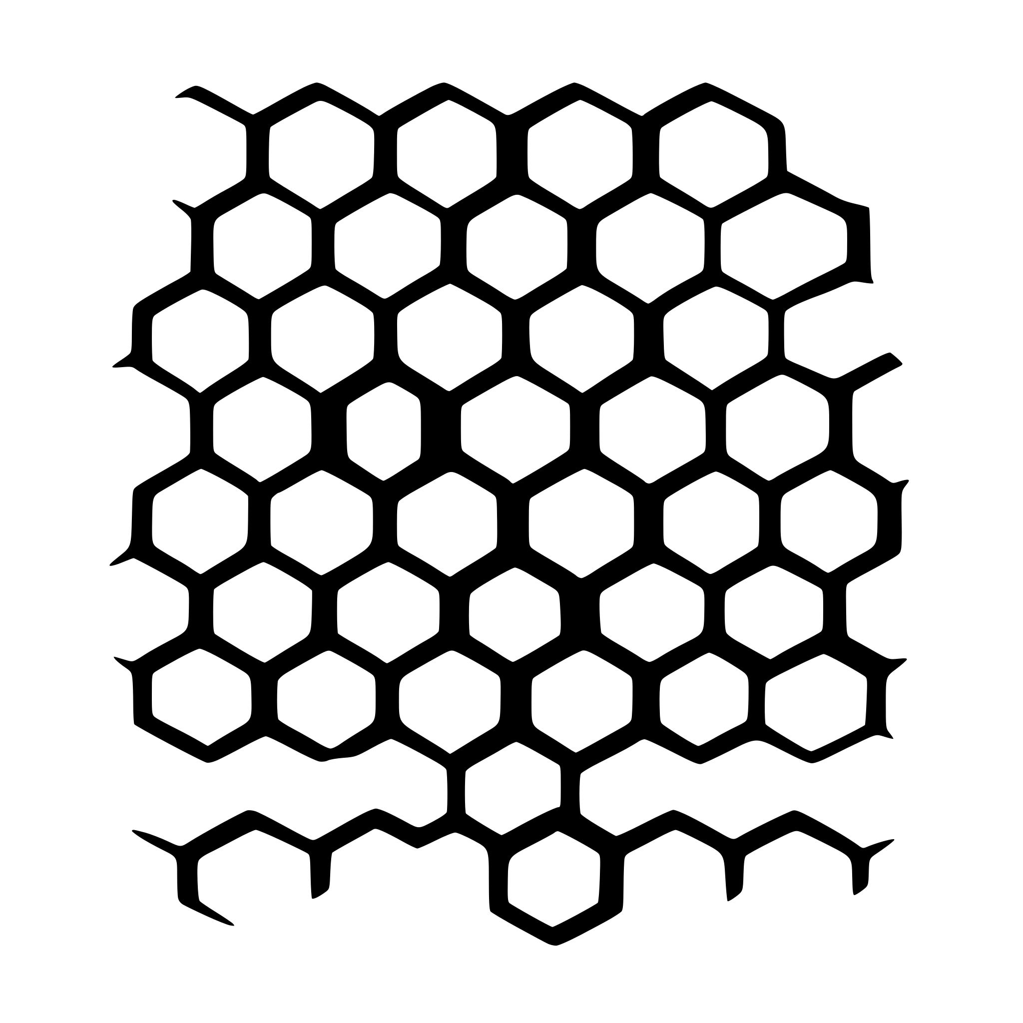AI-generated SVG of 'simple hexagon arabic pattern'