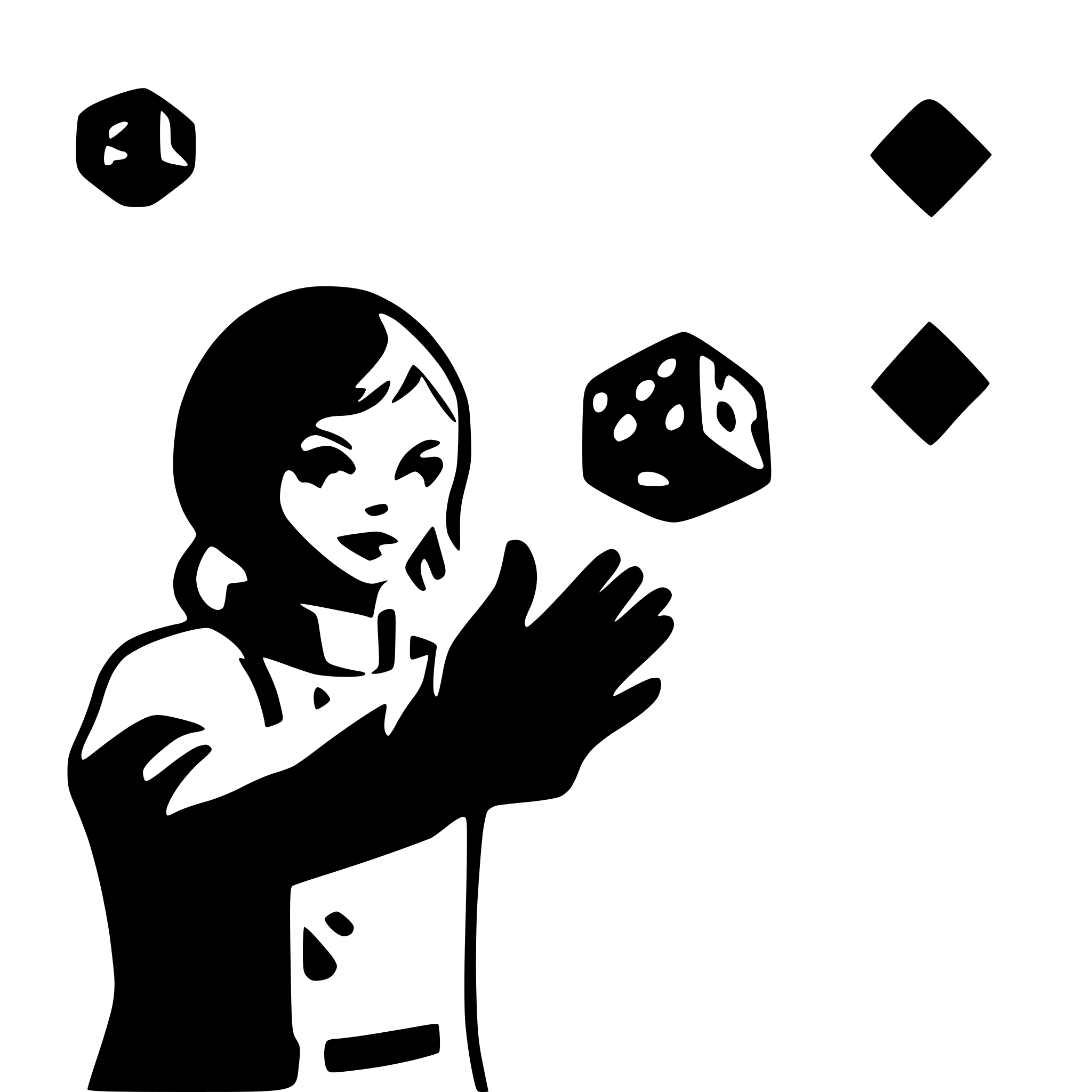 AI-generated SVG of a astronaut throwing dice in zero gravity
