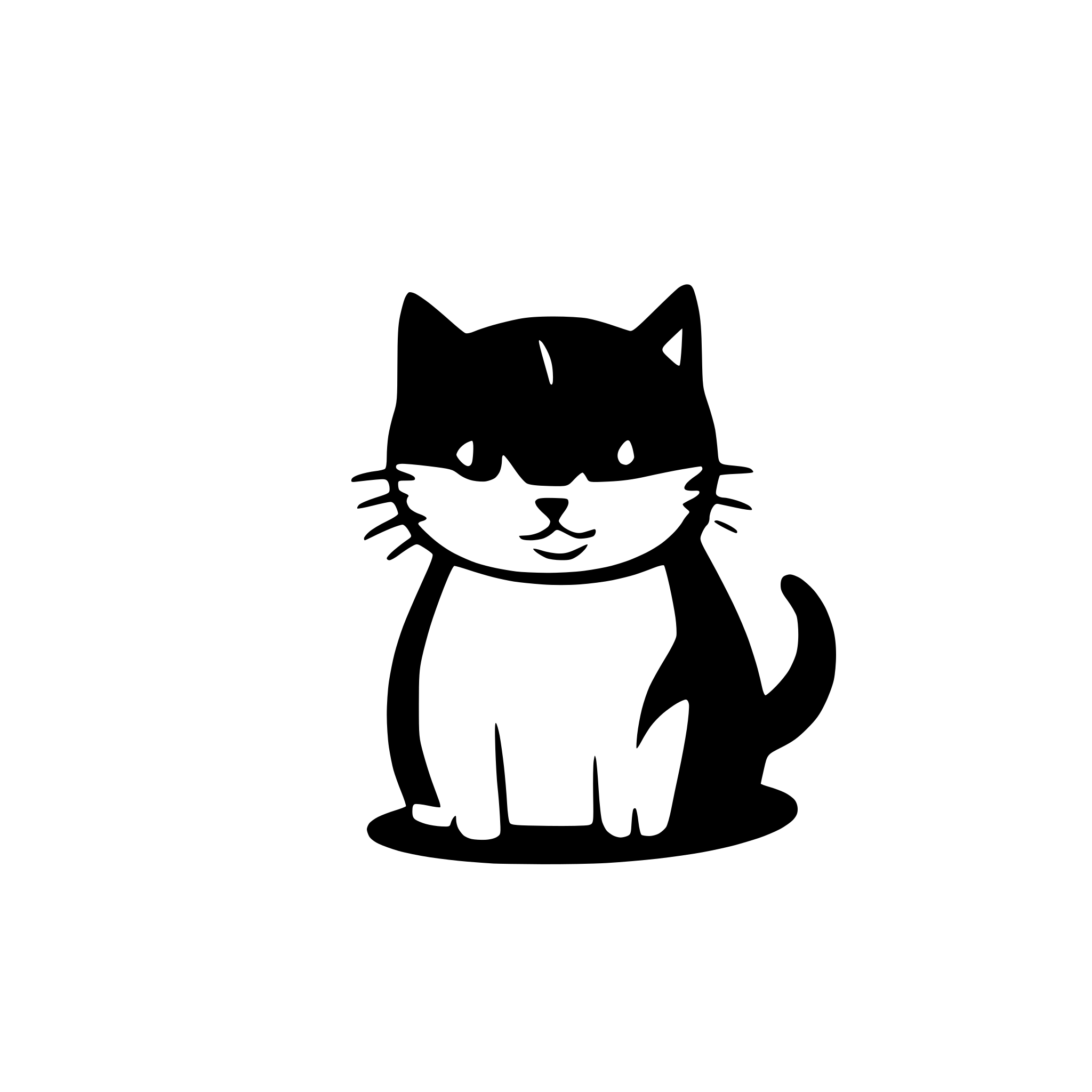 AI-generated SVG of a creative minimalistic logo cat furniture design brand logo